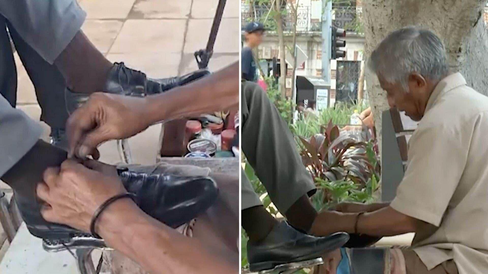 Regresan los Tradicionales Boleadores de Zapatos a la Plaza Grande