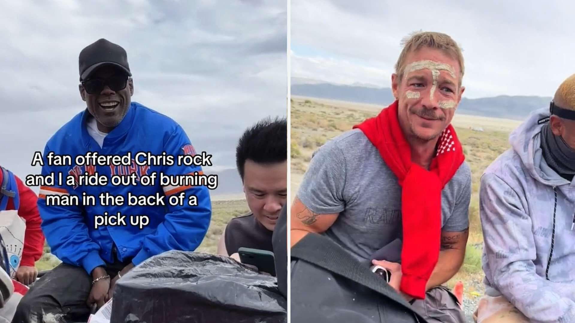 Chris Rock y Diplo Escapan del Festival Burning Man Gracias a Fan