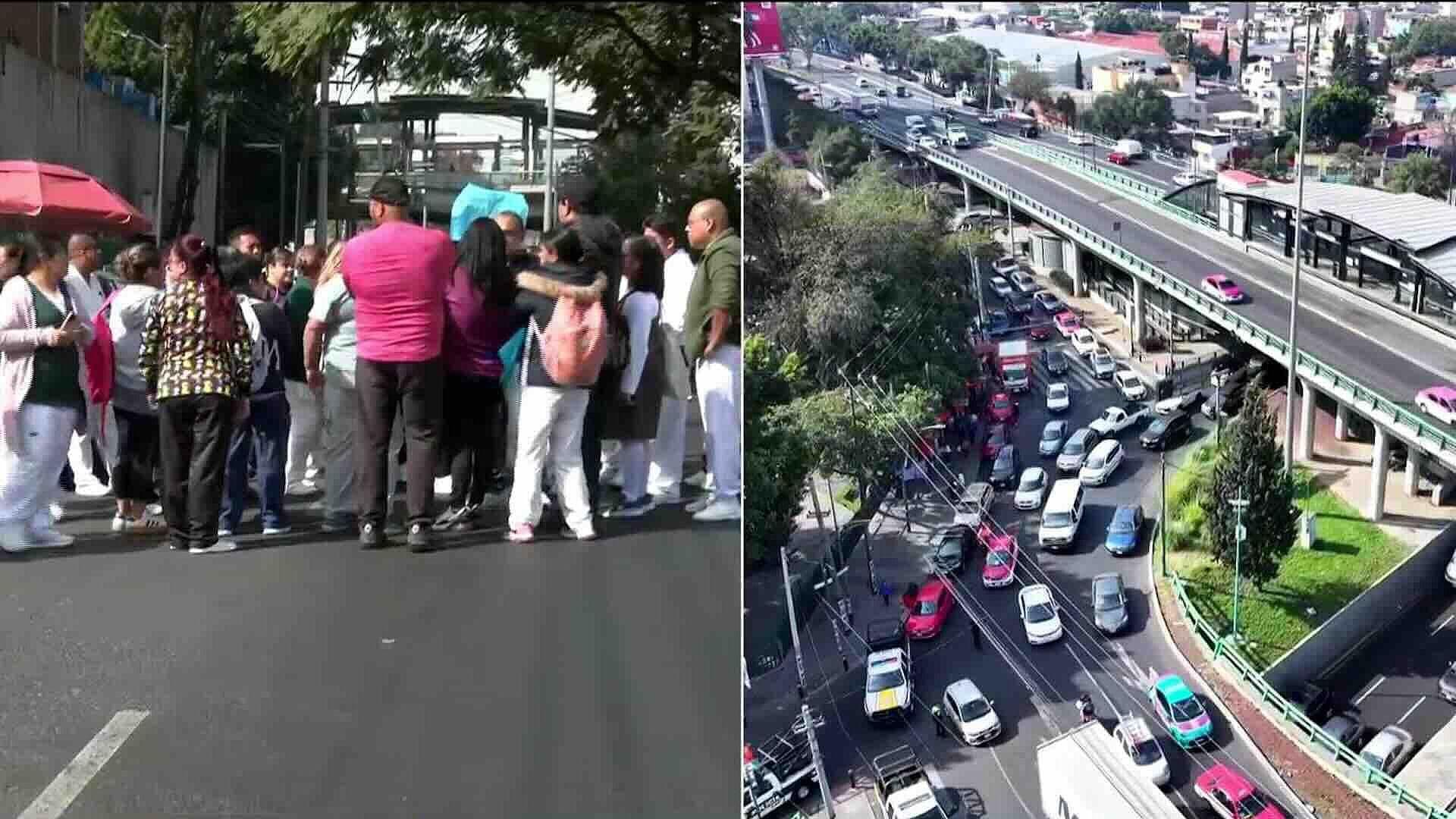 Bloqueo en CDMX: Enfermeros Cierran Viaducto Miguel Alemán y Eje 3 por Detención