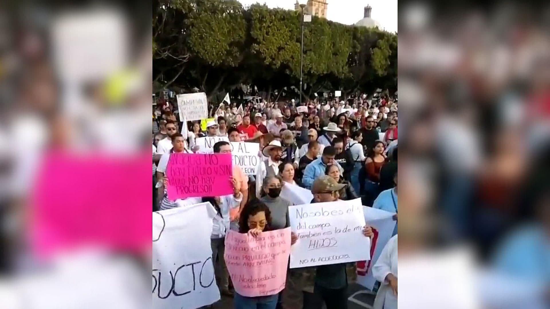 Marcha Pacífica en Acámbaro Protesta por Acueducto Solís-León que Amenaza Comunidades