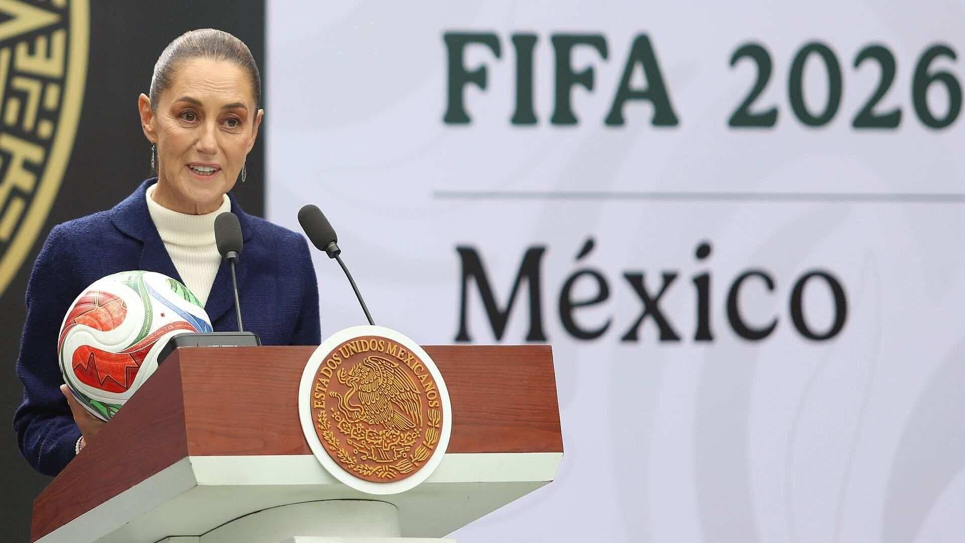 Presentan Formalmente en el Complejo Cultural de Los Pinos, el Mundial de Futbol 2026