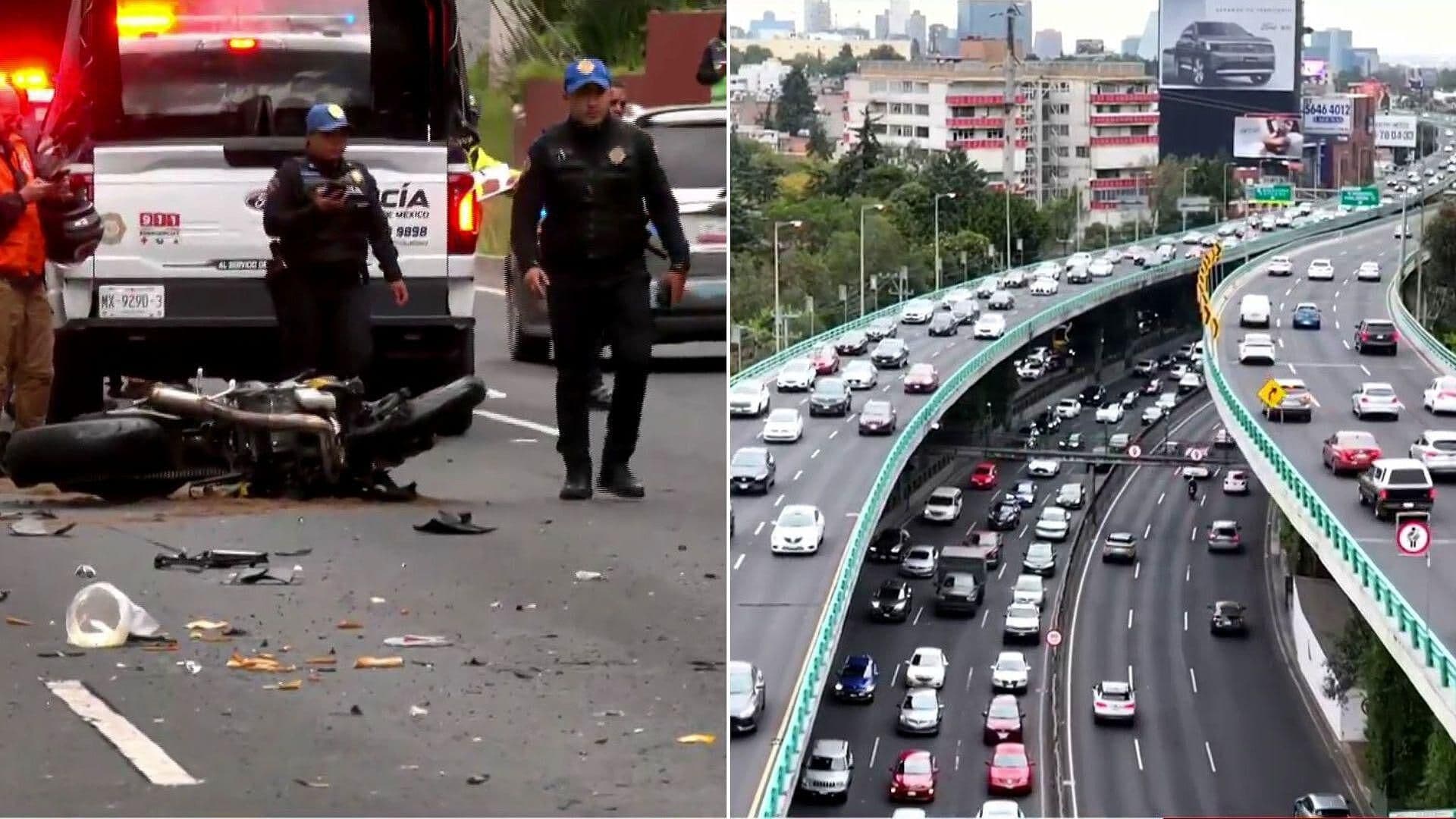 Motociclista Muere en Choque en Periférico Sur a la Altura de San Jerónimo
