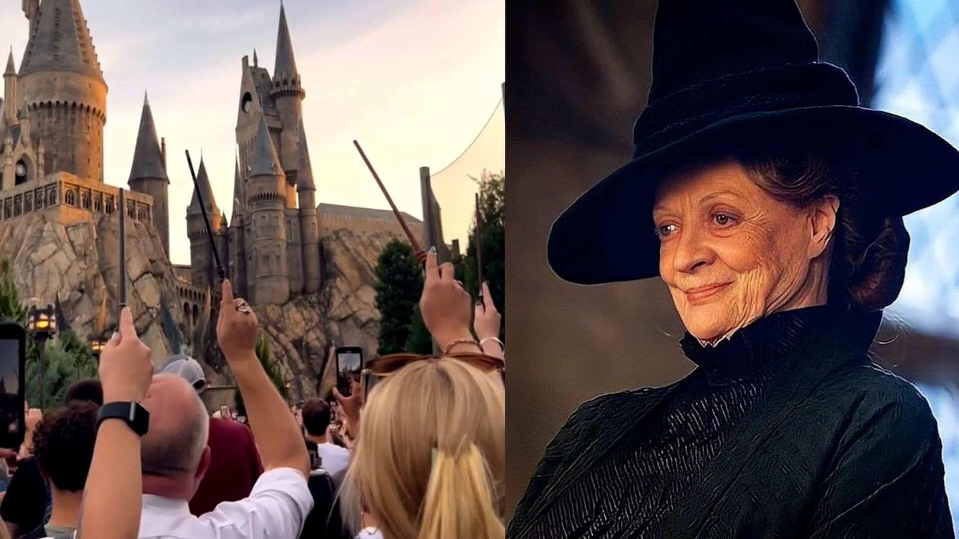 Con Varitas Mágicas en el Cielo Fans de Harry Potter Despiden a Maggie Smith