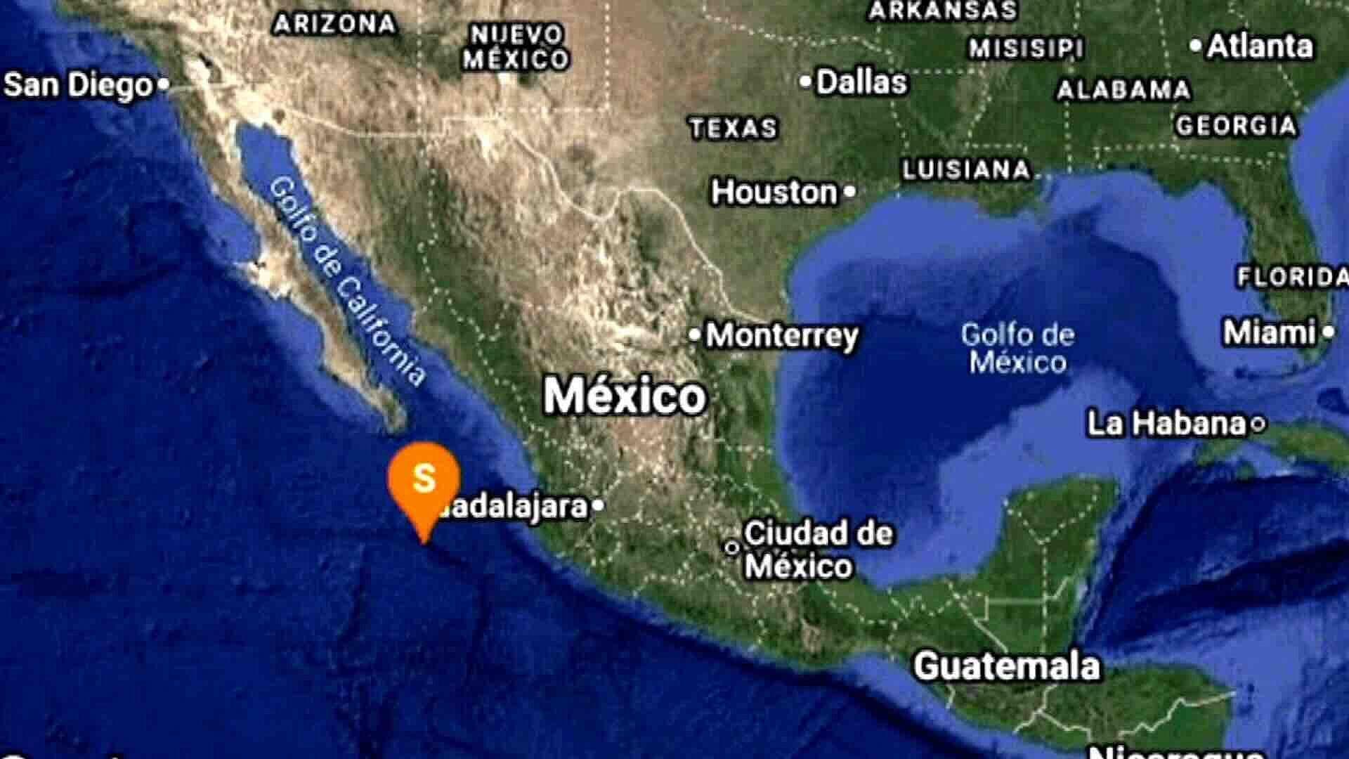 Sismo de Magnitud Preliminar 5.2 al Sureste de Cabo San Lucas; Sin Reporte de Daños