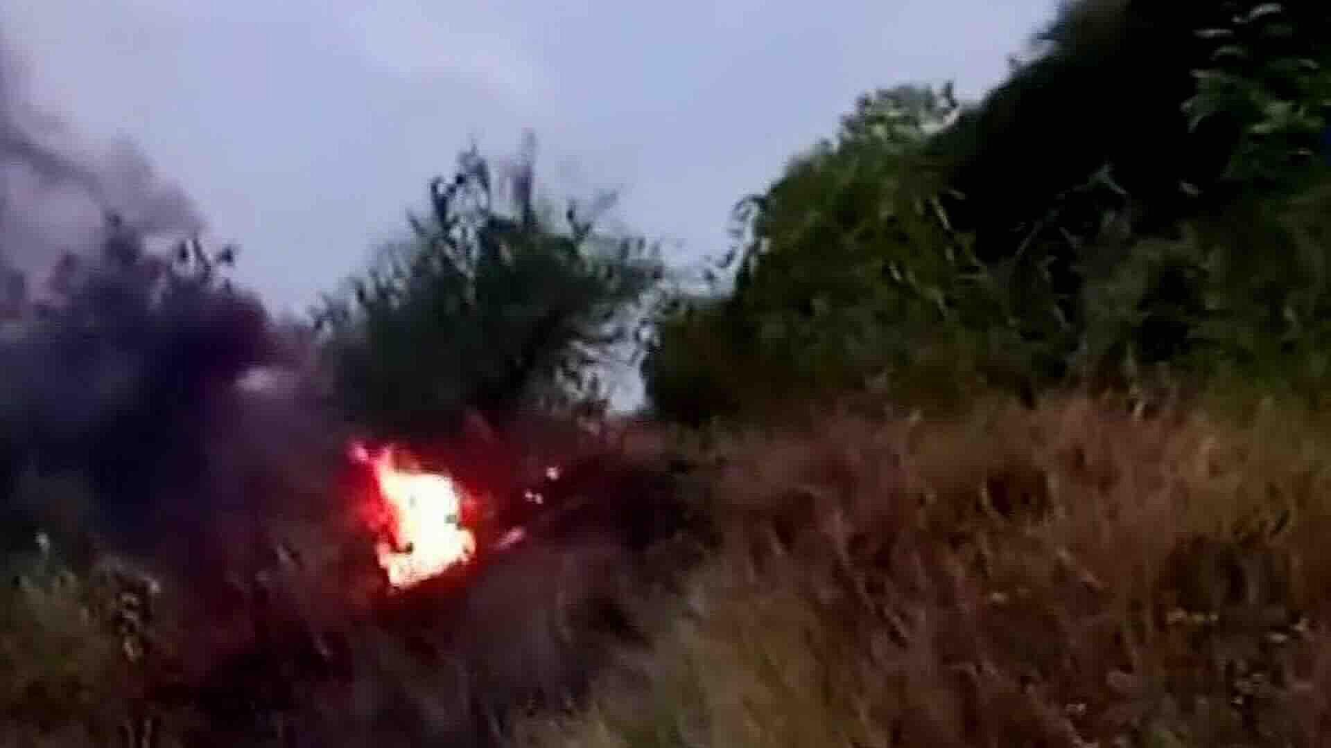 Bomberos Apagaron Incendio en Pastizal de San Fernando, Tamaulipas; Generó Gran Columna de Humo