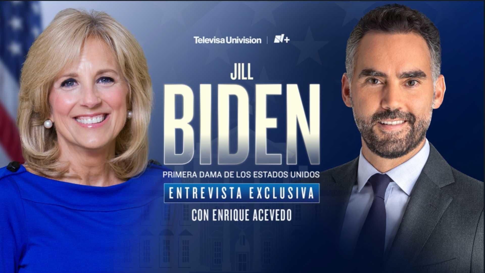 Jill Biden, Primera Dama de EUA, Habla en Exclusiva con Enrique Acevedo