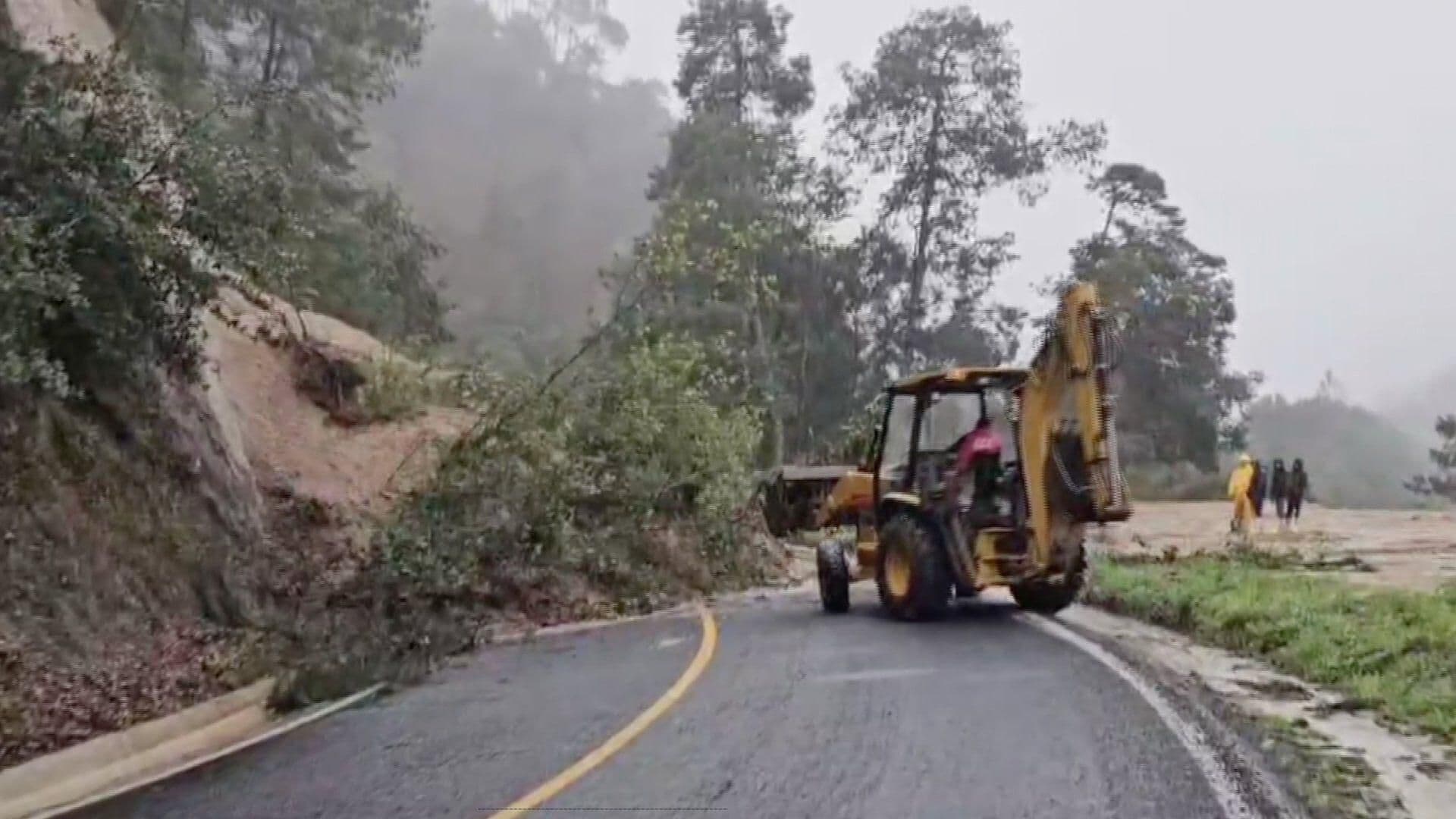 Derrumbes por Lluvia en Sierra Nororiental de Puebla