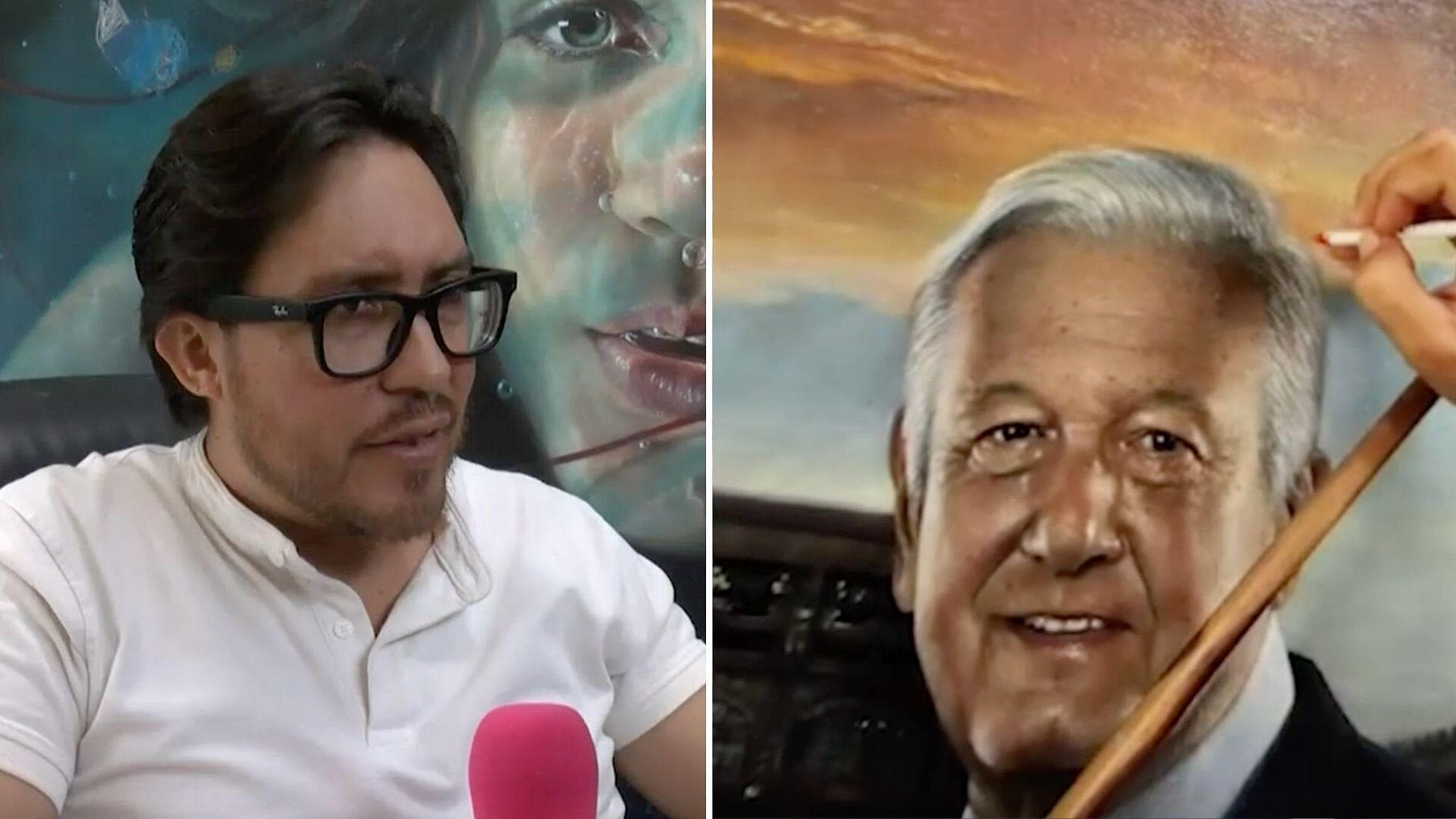 Un Yucateco Fue el Encargado de Inmortalizar el Retrato de Andrés Manuel López Obrador