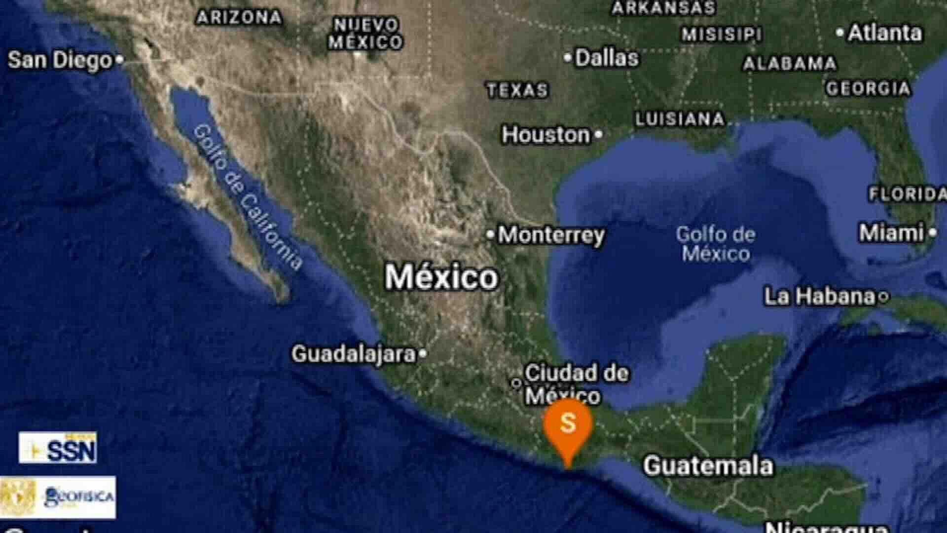 Sismo de Magnitud 4.1 Sacude Oaxaca con Epicentro a 30 km de Puerto Escondido