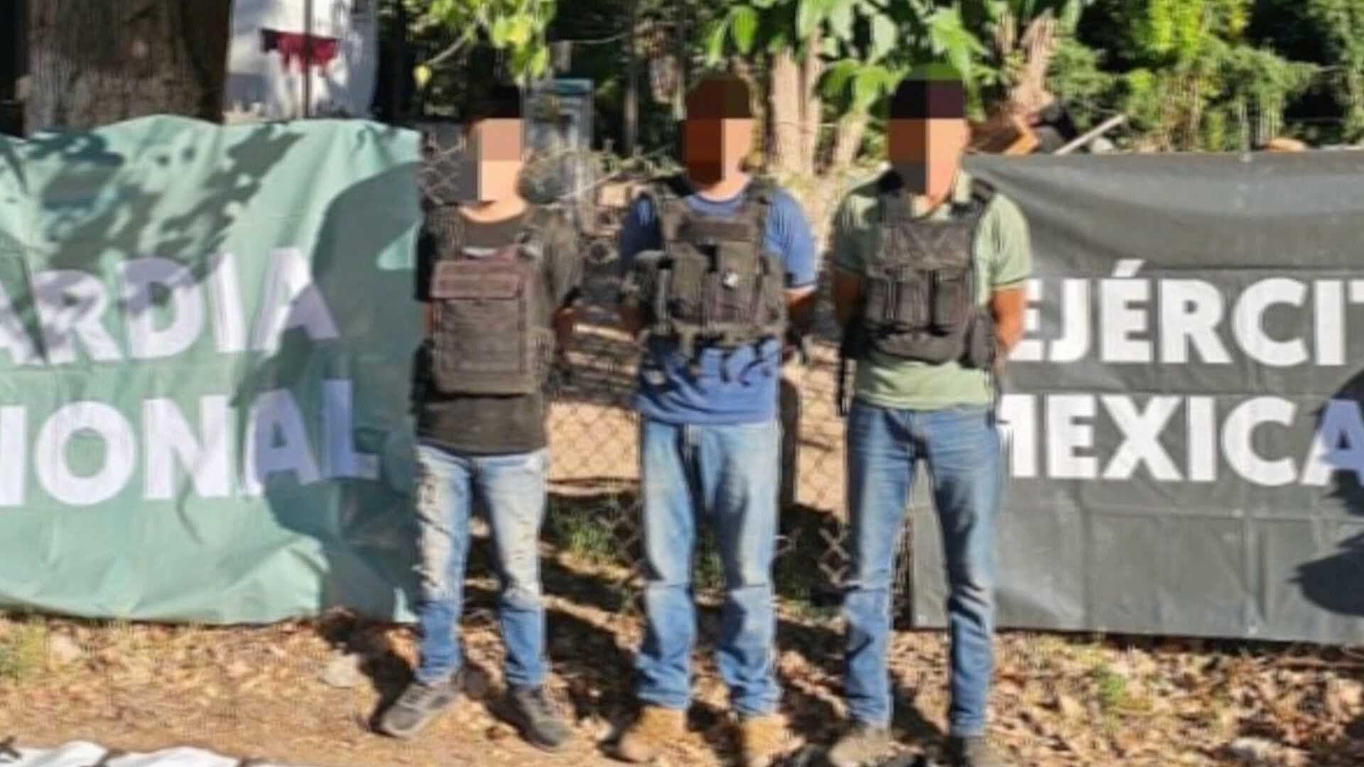 Capturan a 3 Hombres en Posesión de Armas y Drogas en Etchojoa, Sonora