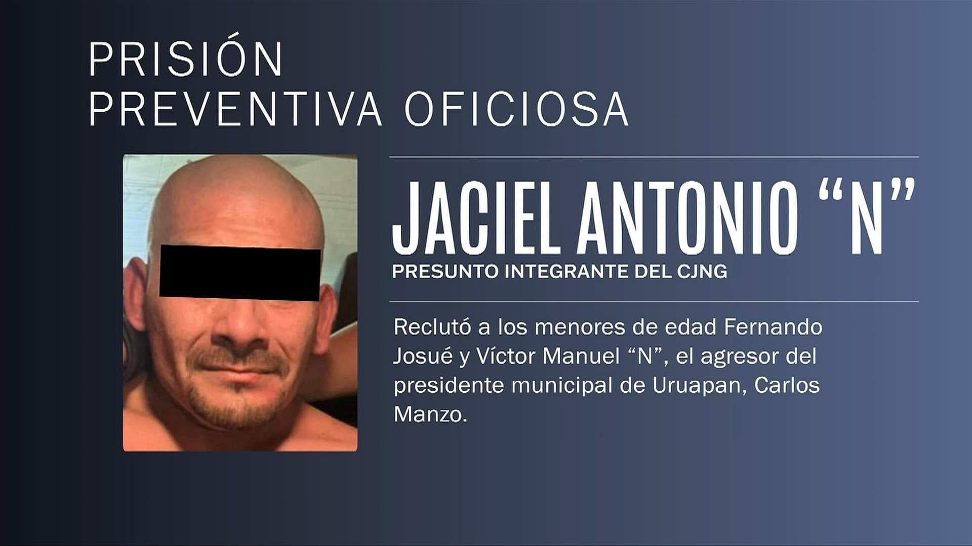 Caso Carlos Manzo: Dan Prisión Preventiva a "El Pelón", Acusado de Reclutar Asesinos del Edil