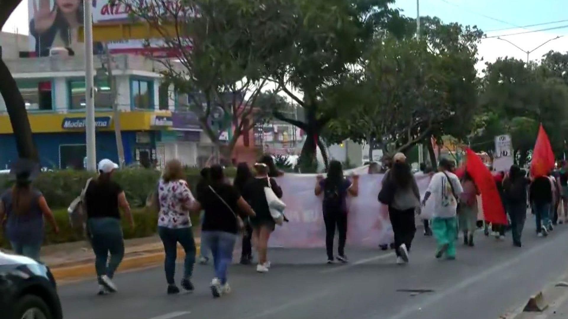 Así Va la Marcha Hoy por el 25 en Tuxtla Gutiérrez, Chiapas