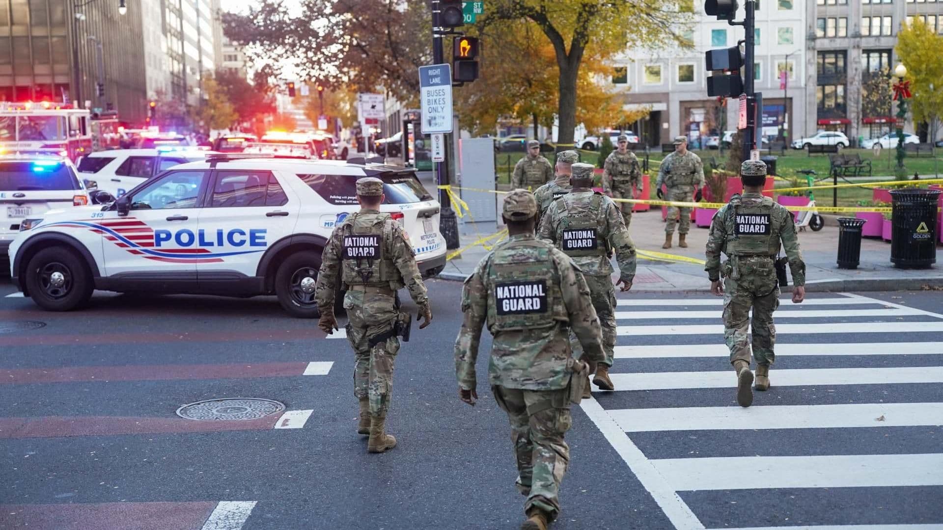Atacan a Soldados de la GN cerca de la Casa Blanca en Washington D.C.; Hay un Sospechoso Detenido