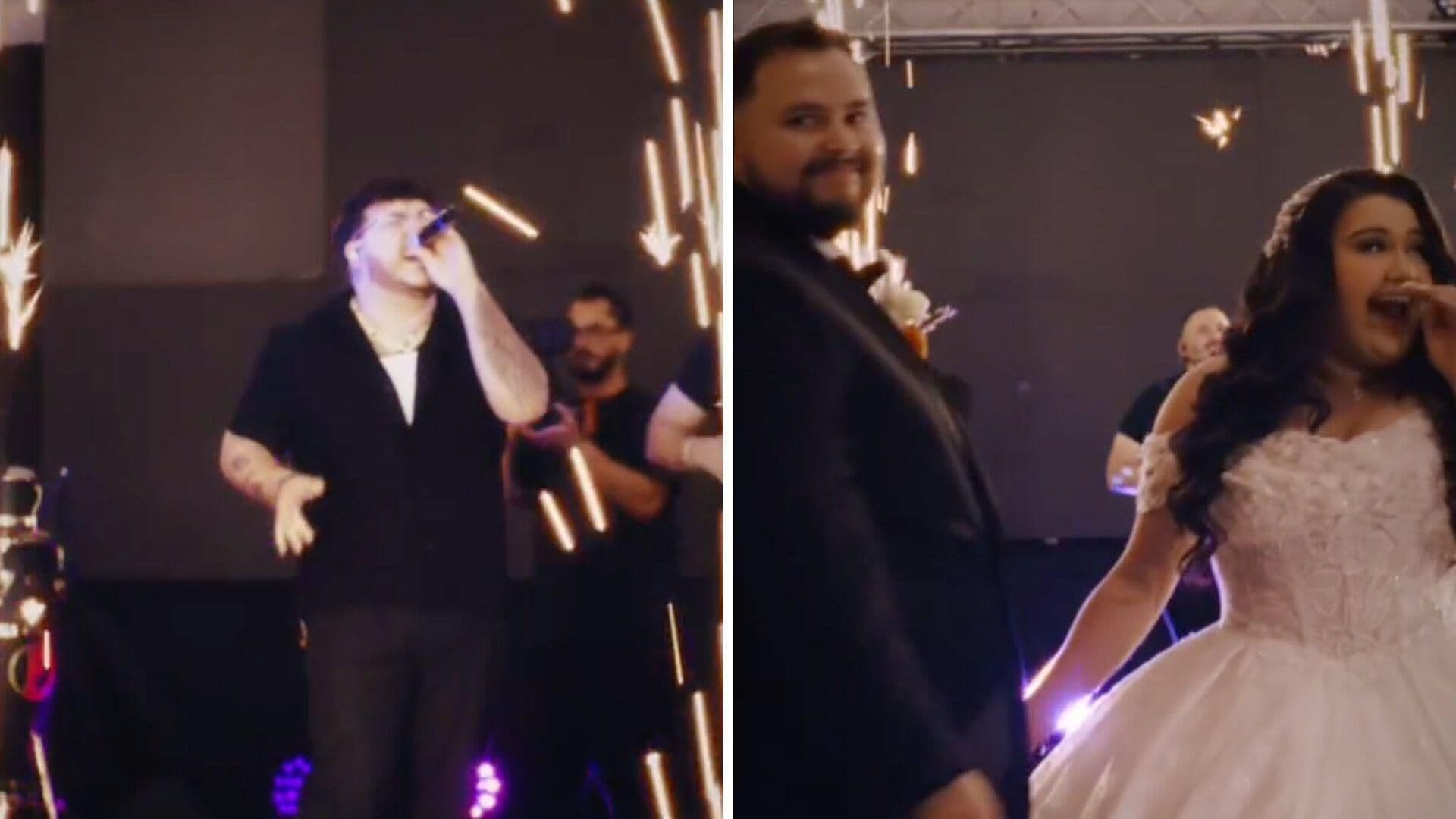 Grupo Frontera le da Sorpresa a Pareja Presentándose Durante su Boda