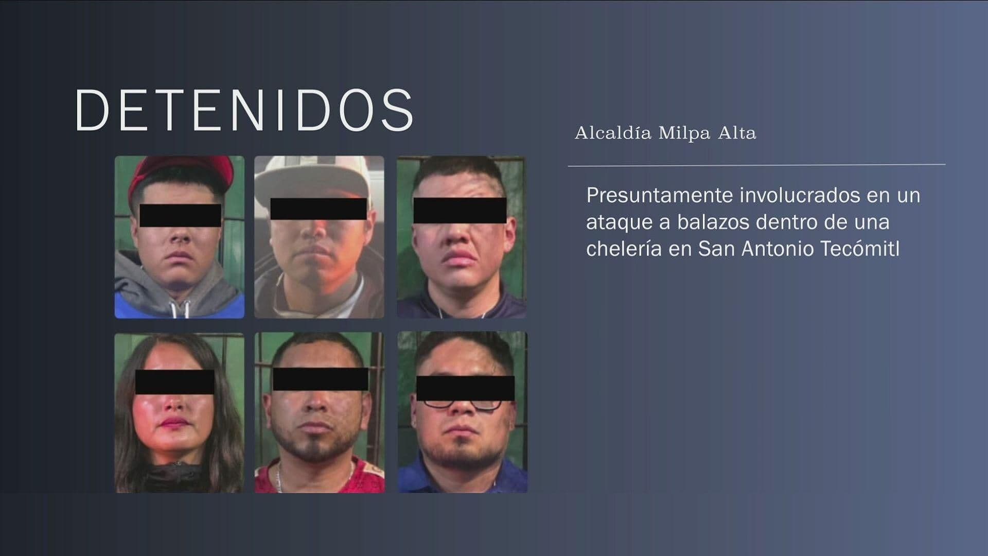 Detienen a Seis Presuntos Atacantes Tras Balacera en Chelería de Milpa Alta, CDMX