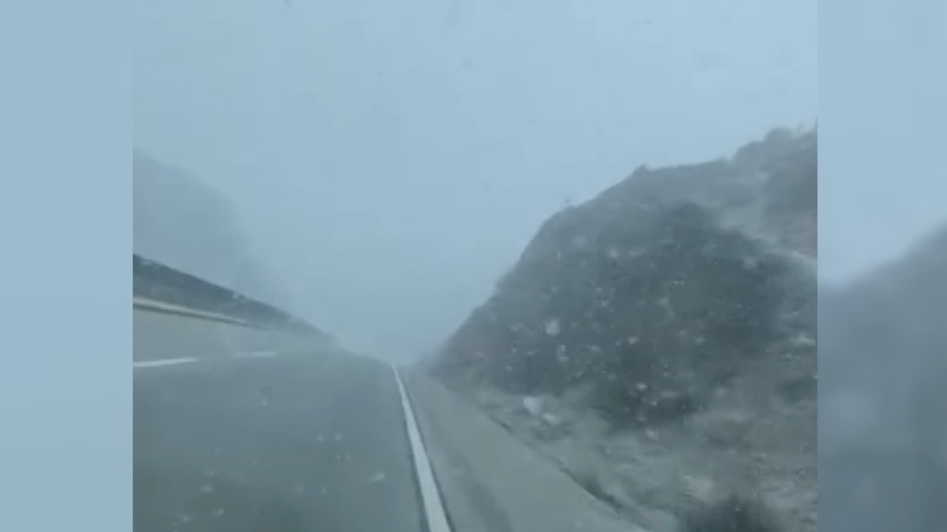Segunda Nevada en La Rumorosa Genera Cierre Parcial de Autopista El Hongo-Mexicali