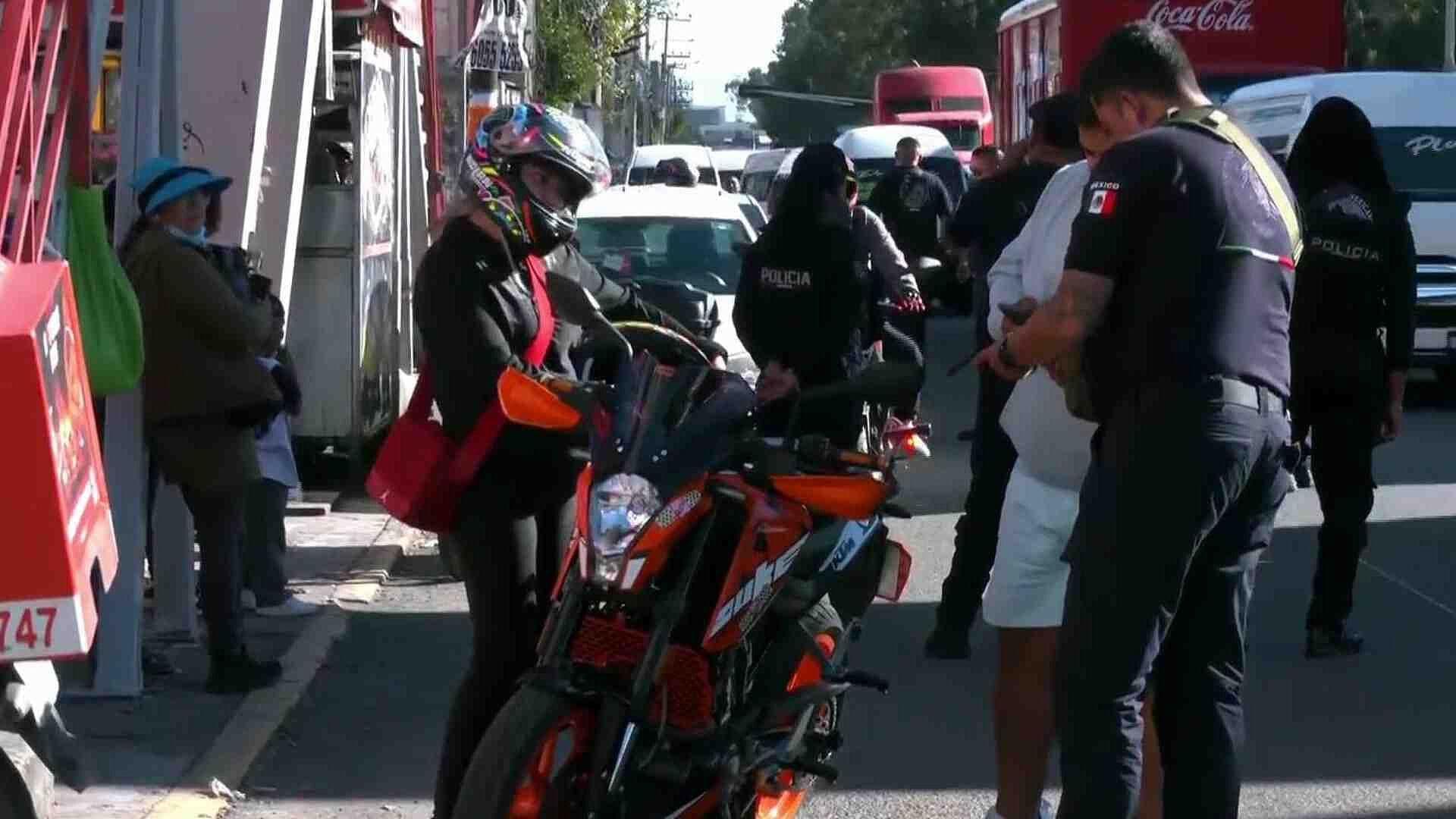 Realizan Operativo Contra Invasión de Carriles del Mexibús en Ecatepec