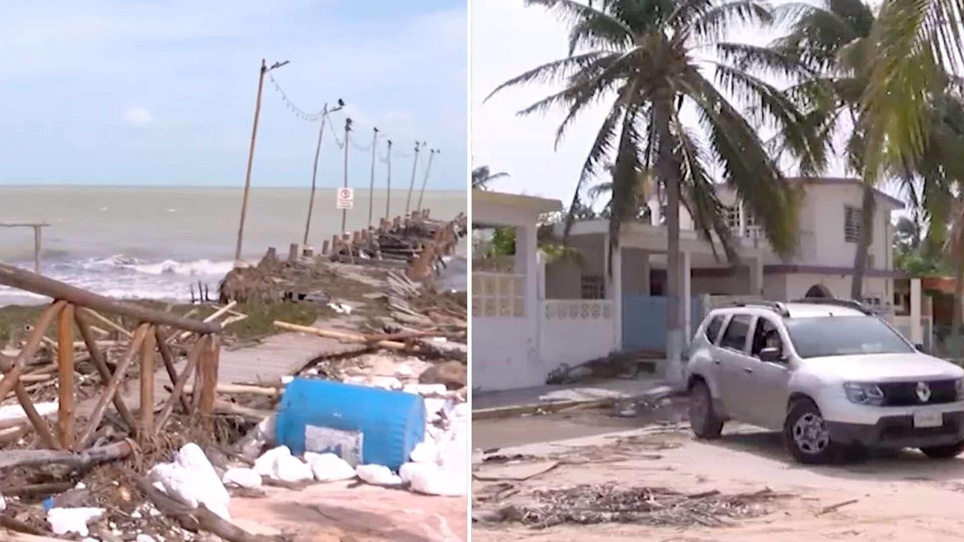 Daños a la Infraestructura y Viviendas de la Costa Yucateca Tras Paso del Huracán Milton