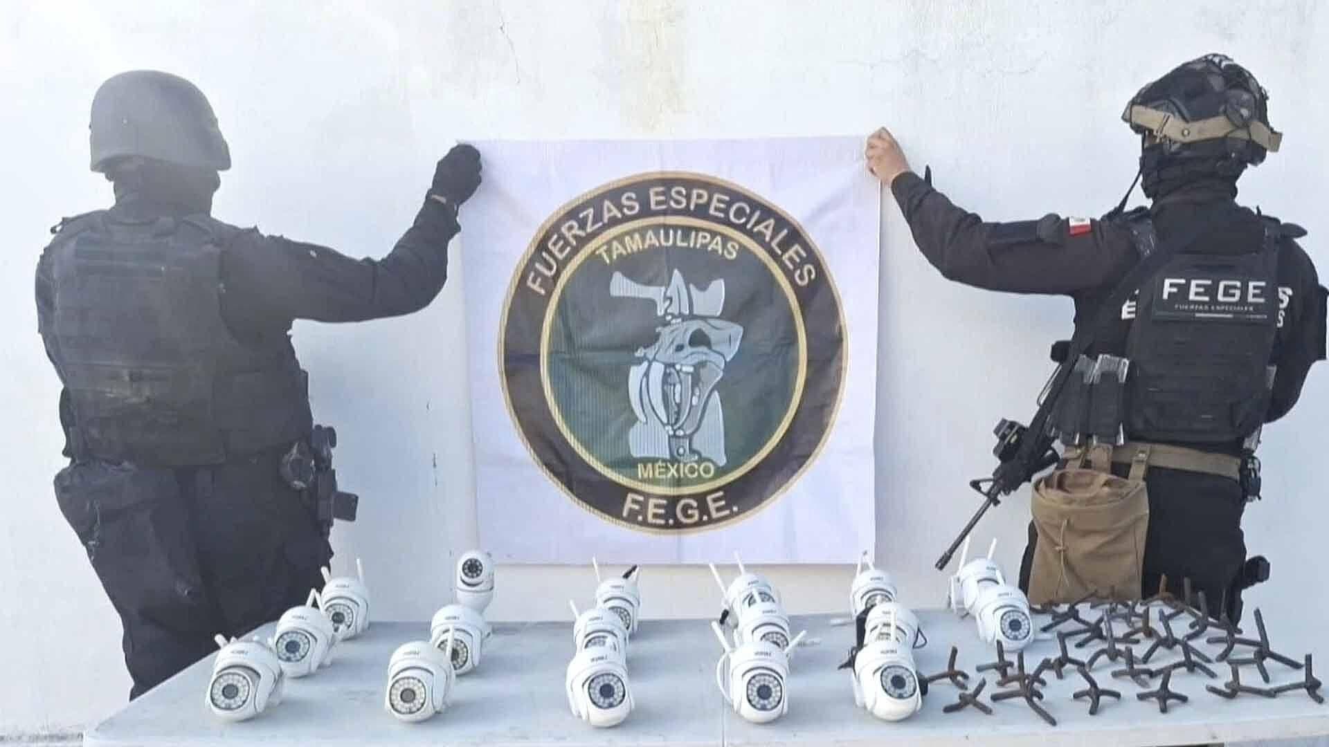 Guardia Estatal Retira Cámaras de Videovigilancia Instaladas Ilegalmente en Mante