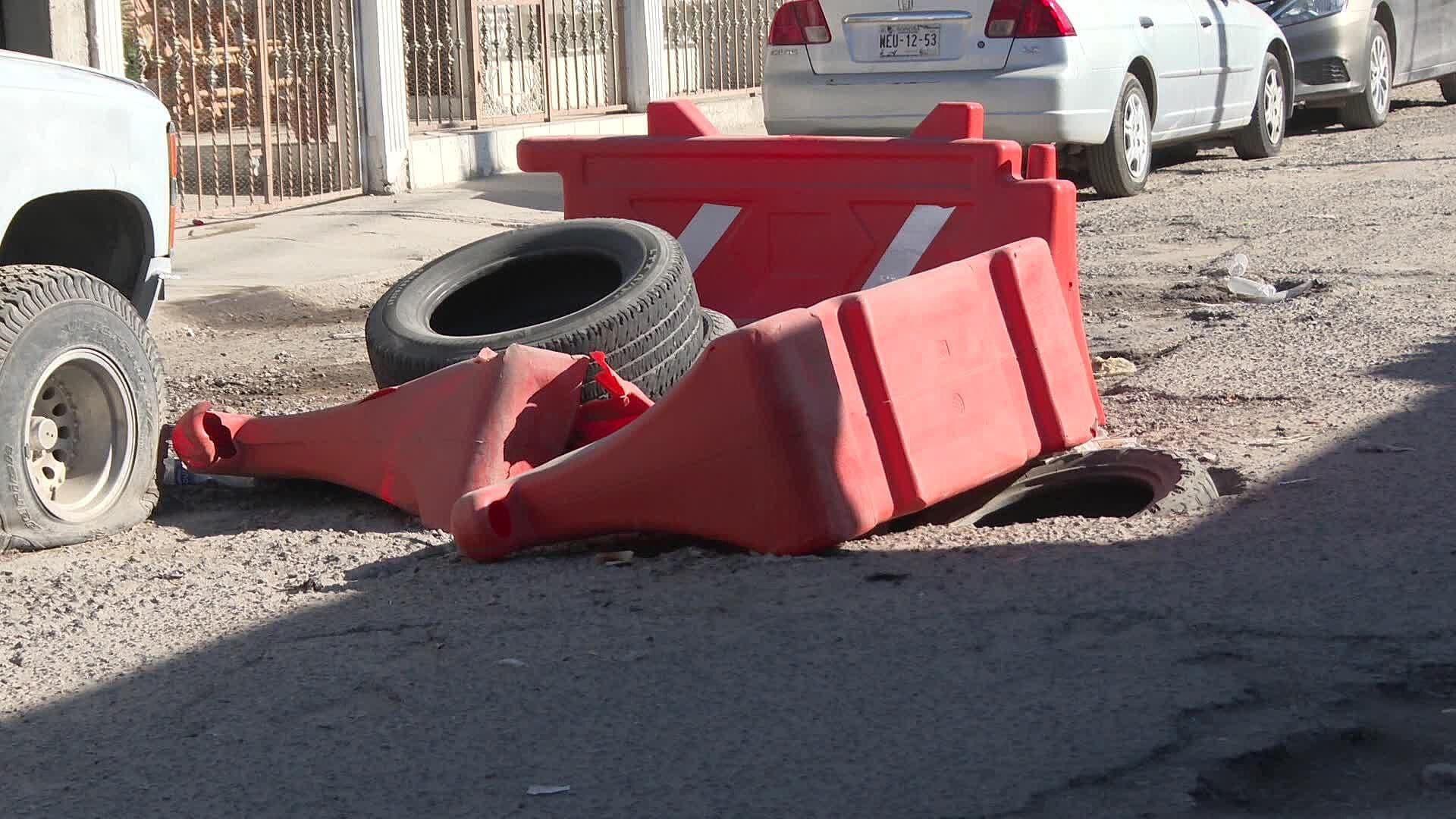 Vecinos Exigen Reparación de Socavón en Colonia Los Jardines