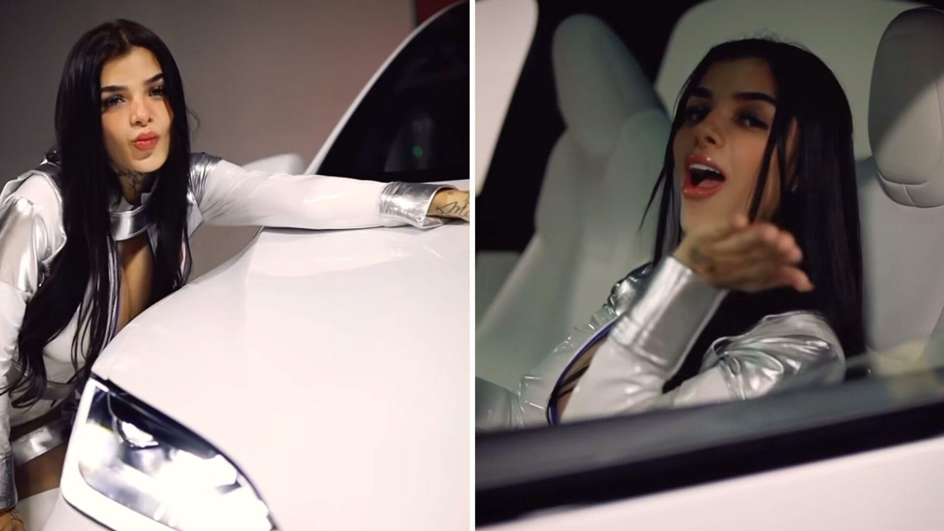 Influencer Karely Ruiz Presume en Redes la Compra de su Nuevo Tesla