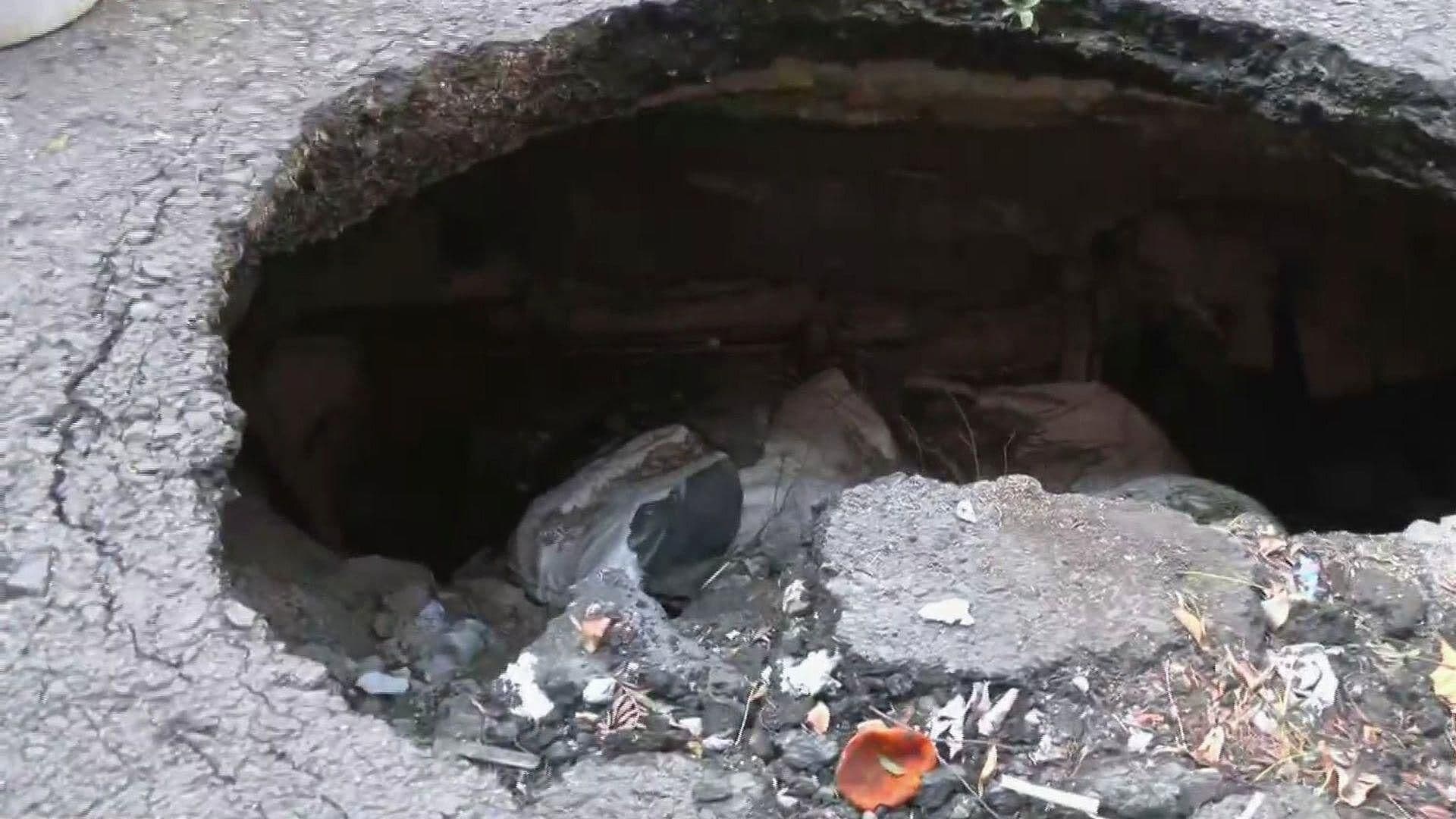 ¿Es un Túnel? Vecinos de la Colonia Gertrudis Sánchez, en la GAM, Exigen Reparación de Socavones