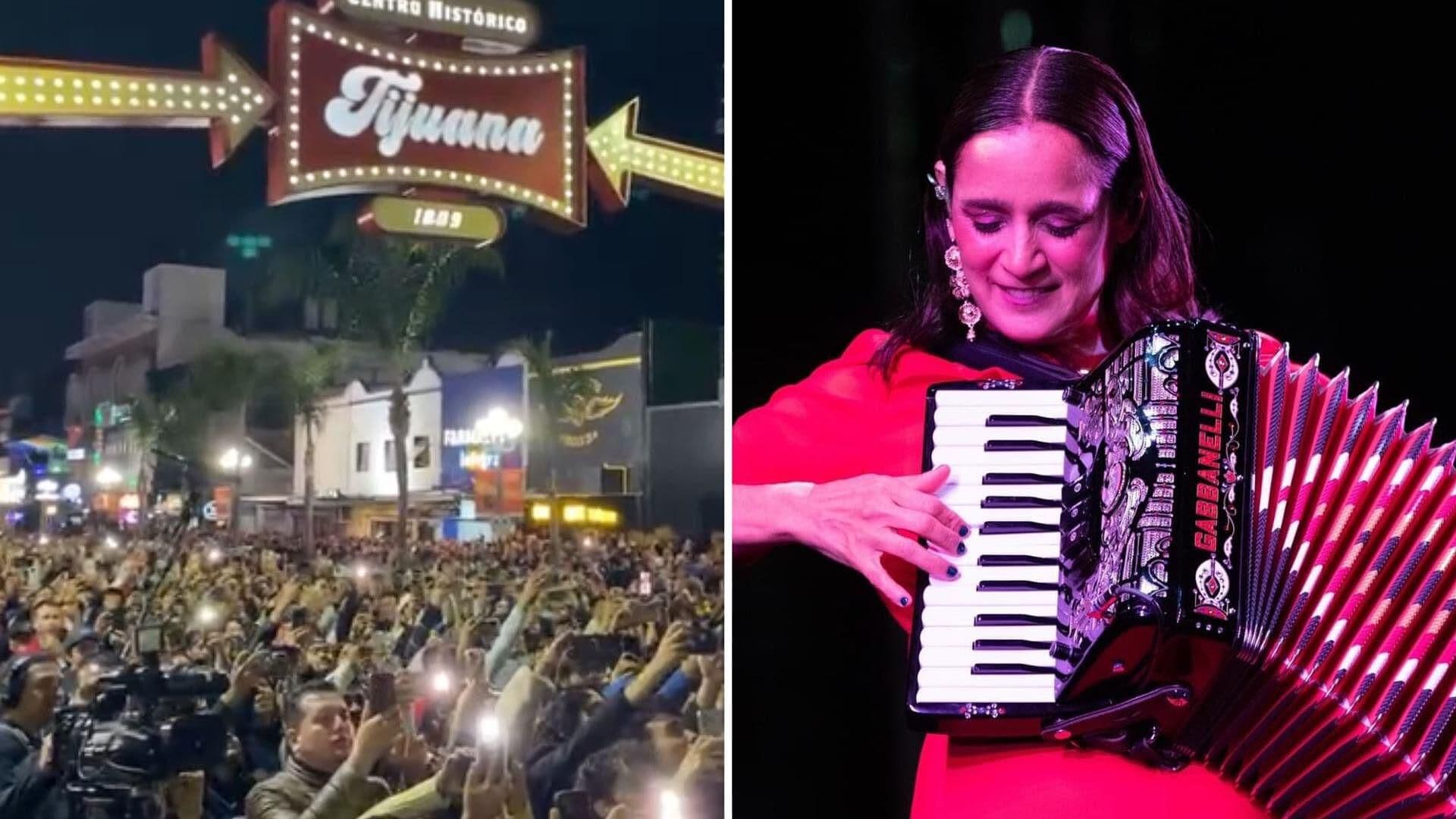 Julieta Venegas da Concierto a Miles de Personas en la Avenida Revolución