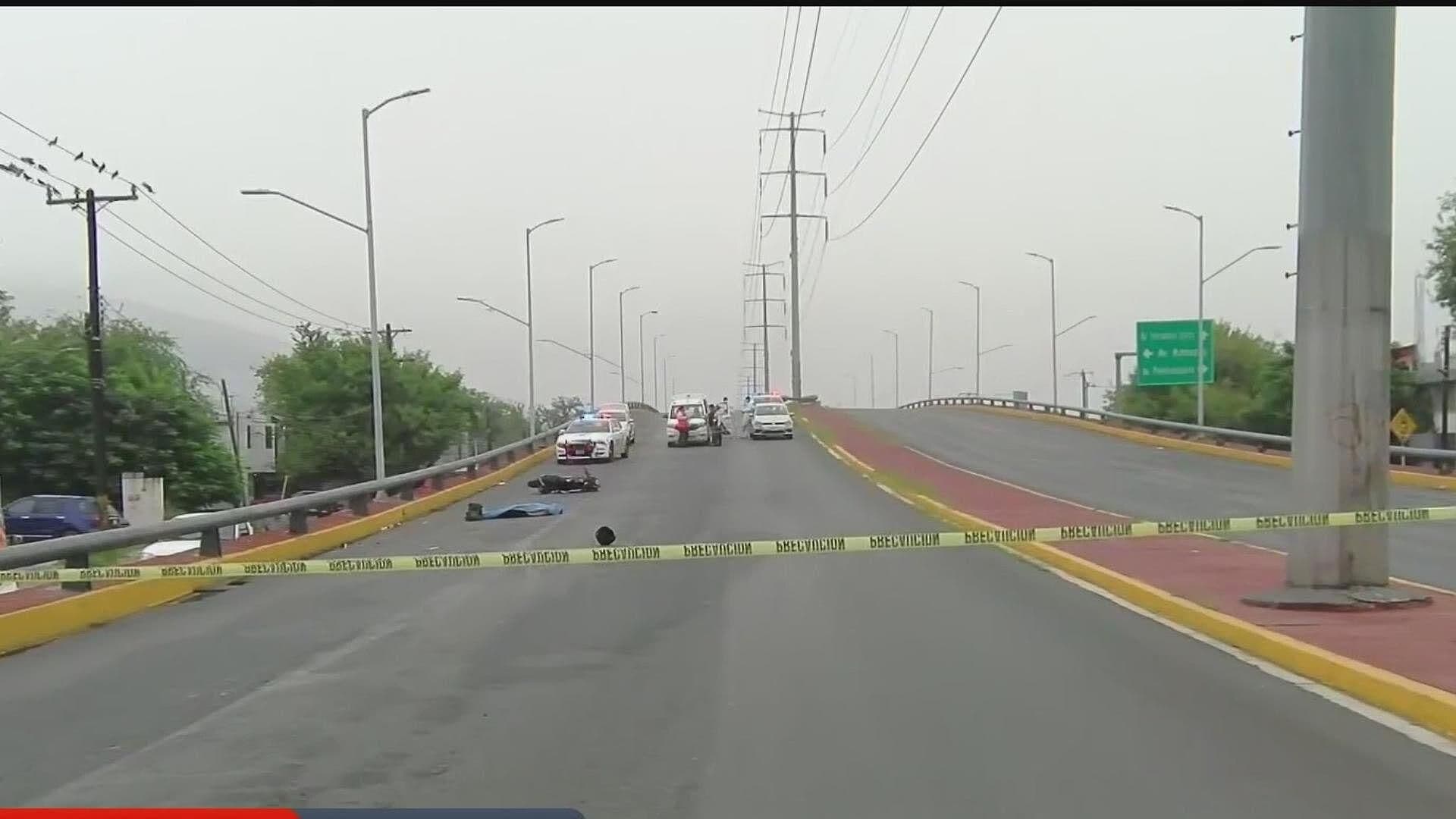 Muere Motociclista Tras Accidente Vial en Monterrey