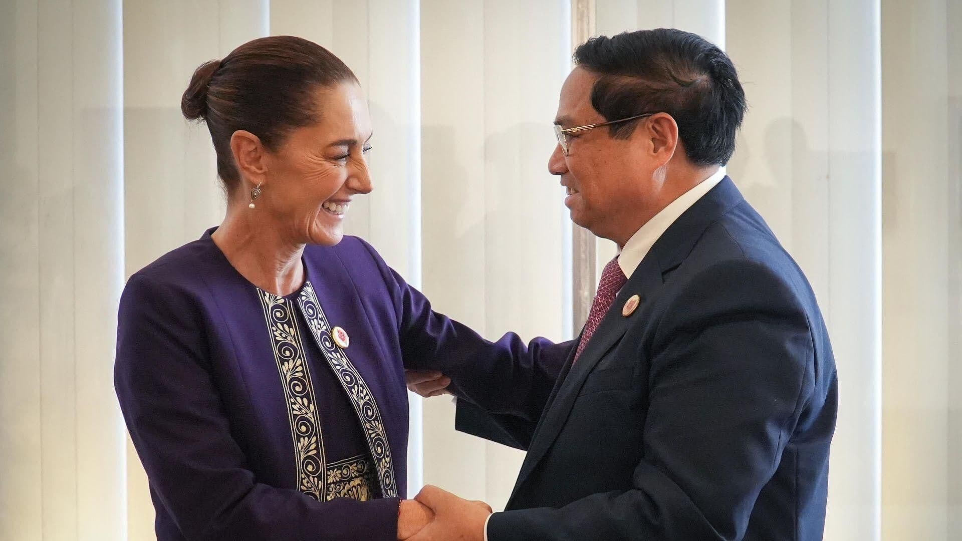 Claudia Sheinbaum se Reúne con Primer Ministro de Vietnam