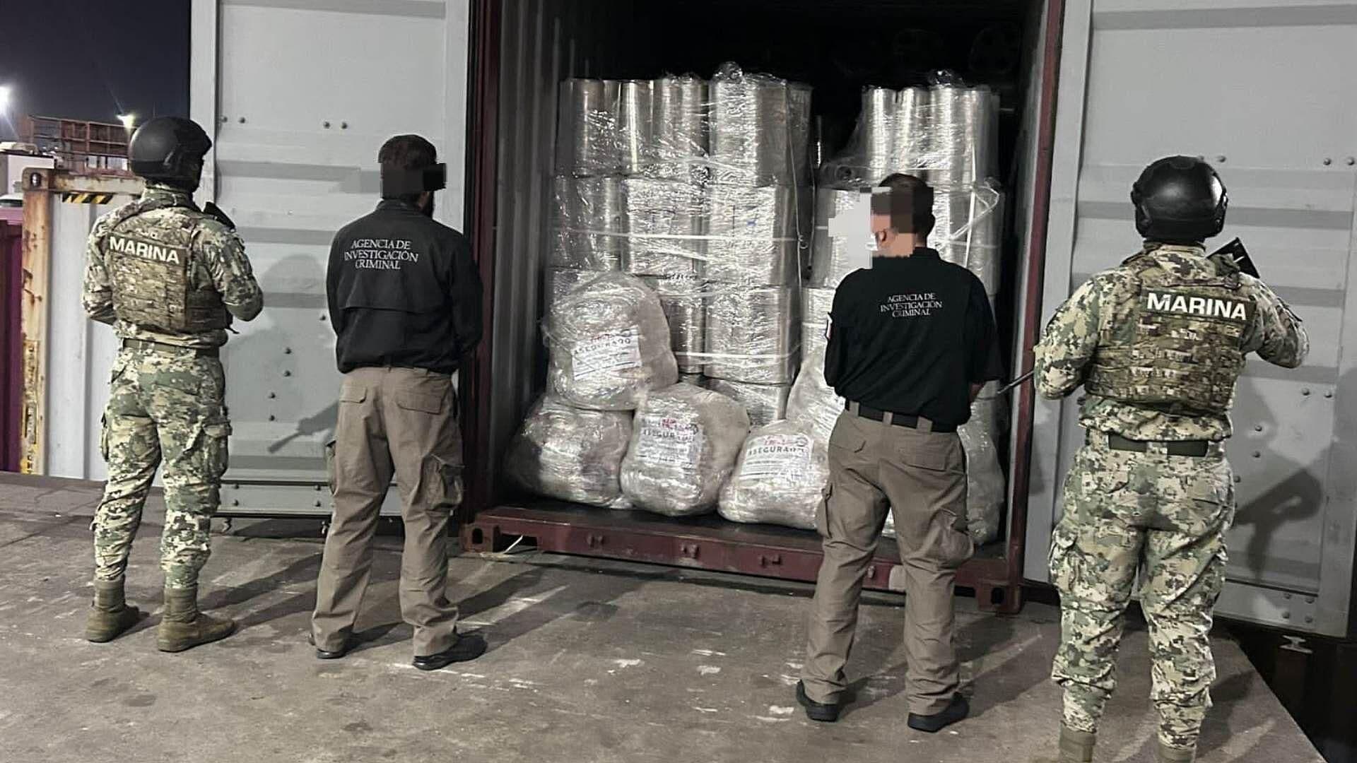 Aseguran 290 Kilogramos de Metanfetamina en la Aduana Marítima del Puerto de Veracruz
