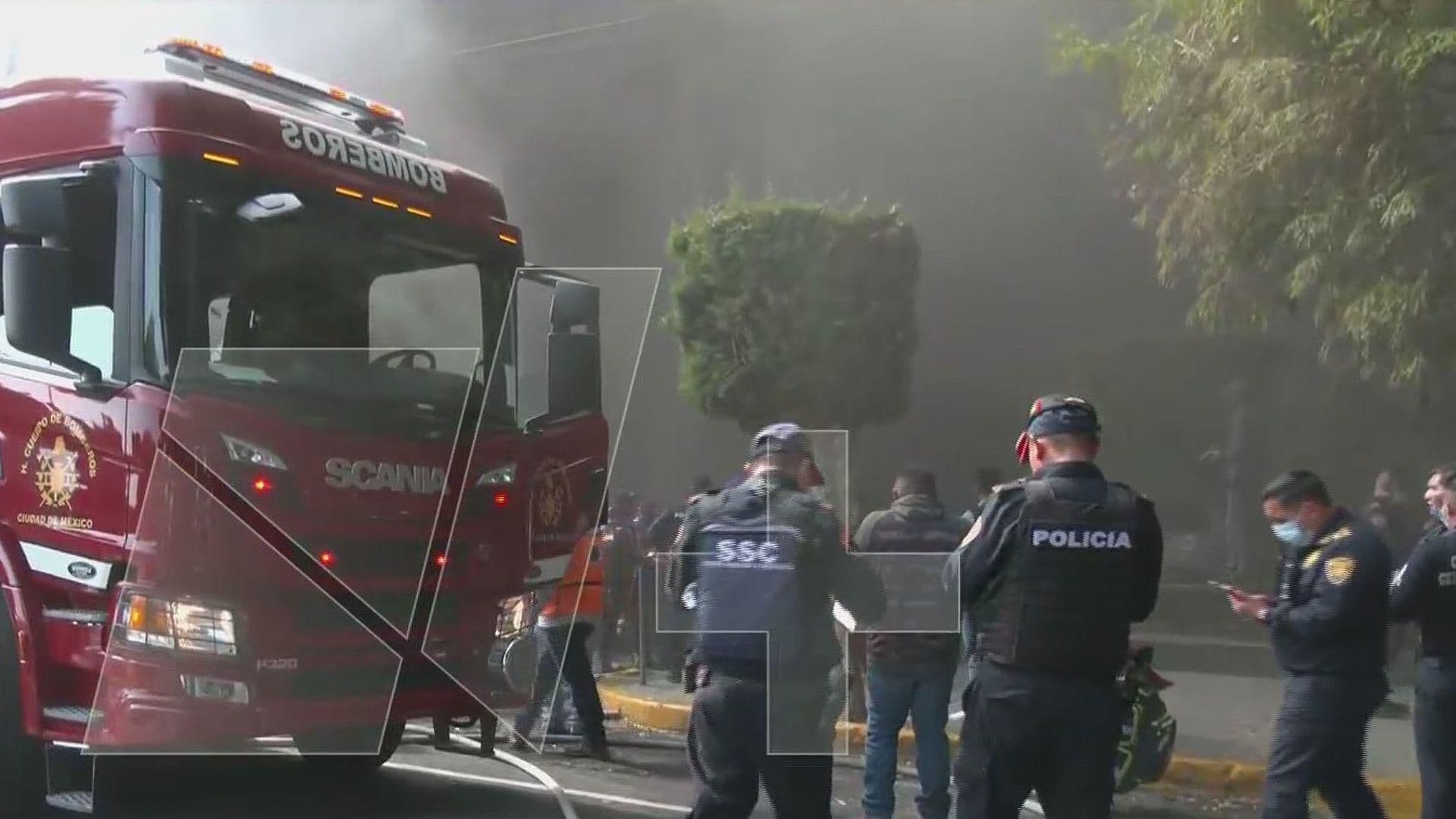 Se Registra un Incendio en la Colonia Santa Cruz Atoyac, Alcaldía Benito Juárez, CDMX