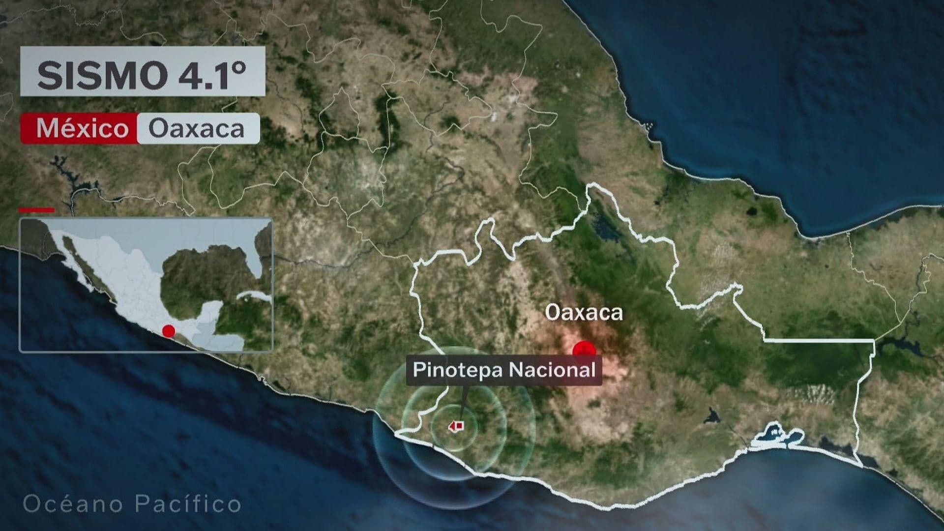 Se Registra Sismo Magnitud 4.1 con Epicentro en Pinotepa Nacional, Oaxaca