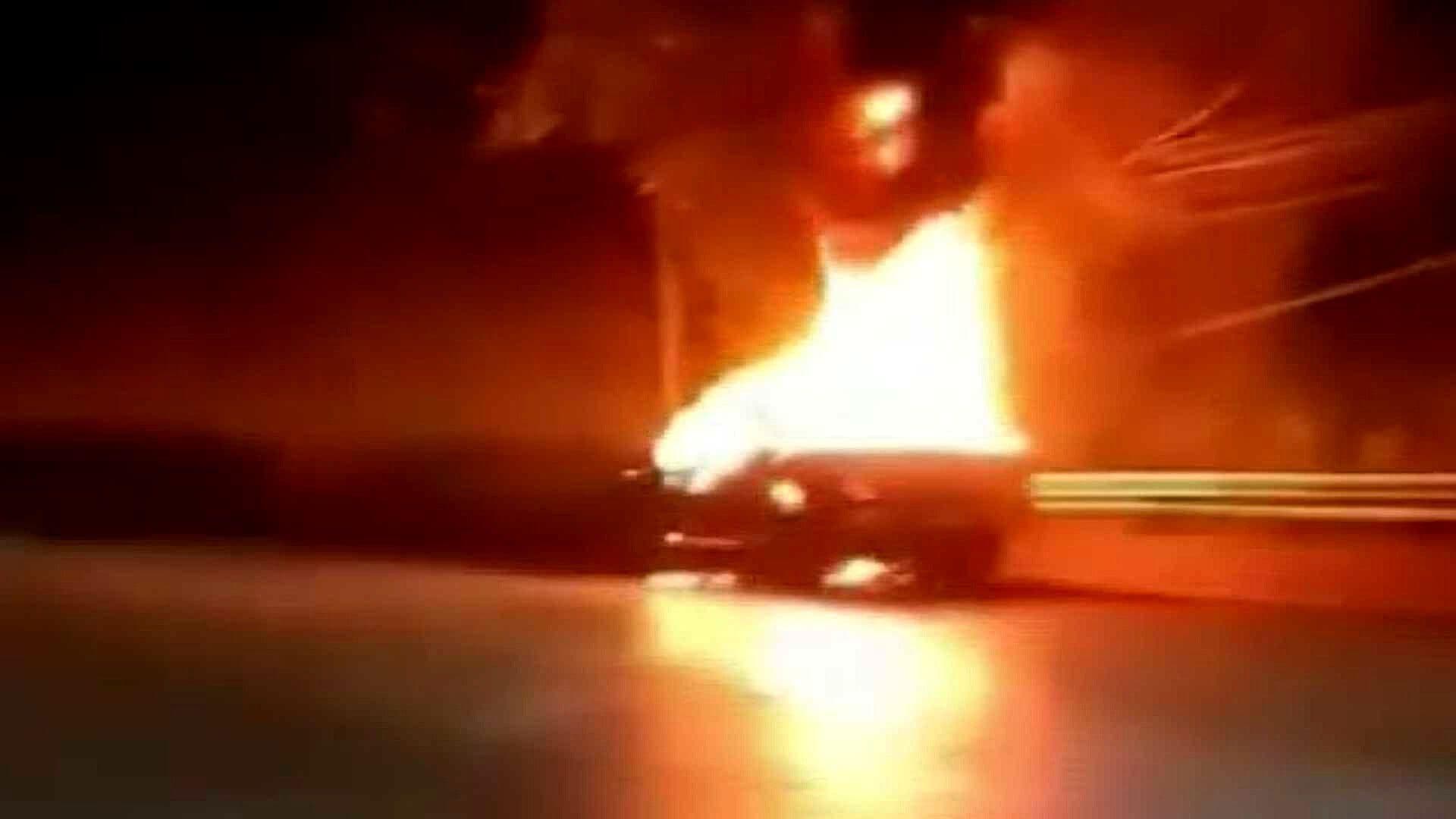 Se Registra Quema de Vehículos en Teapa, Tabasco 29 Enero 2024