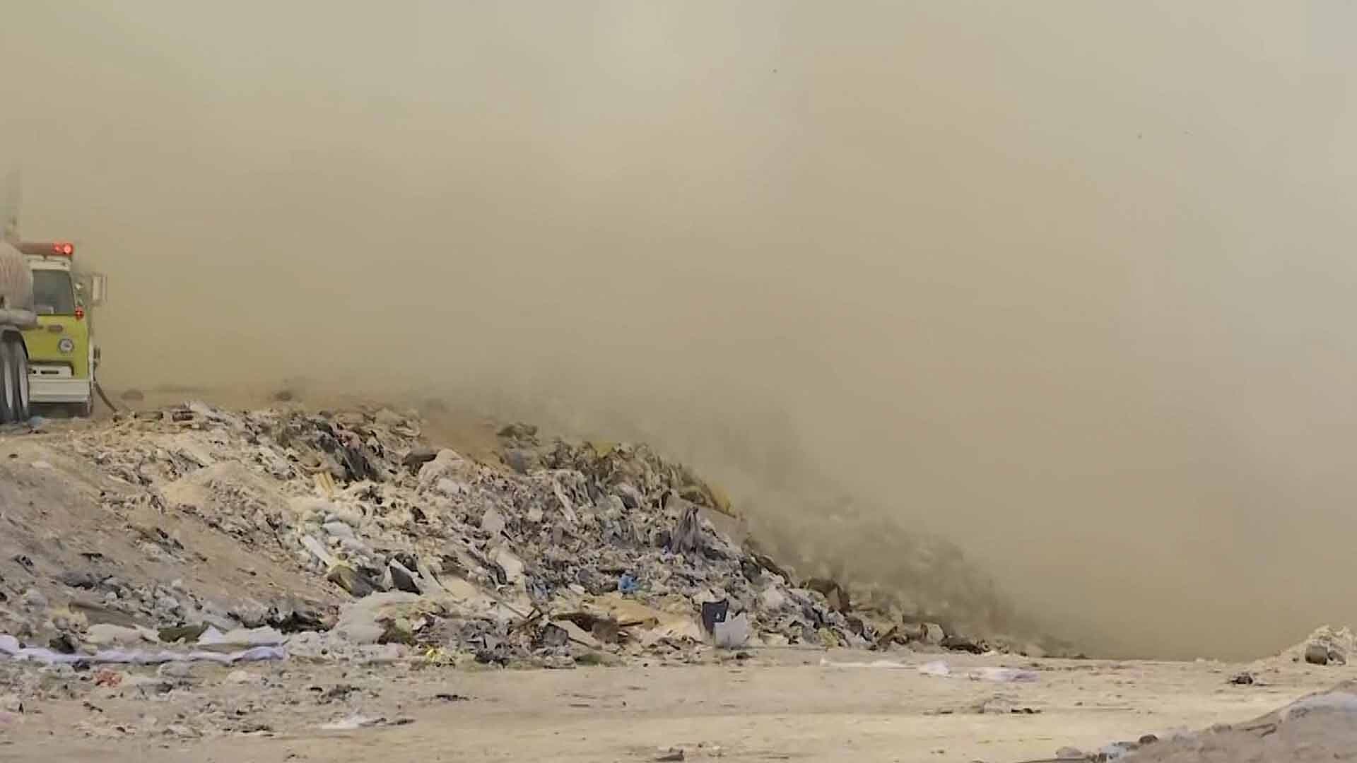 Se Incendia Relleno Sanitario en Lerdo