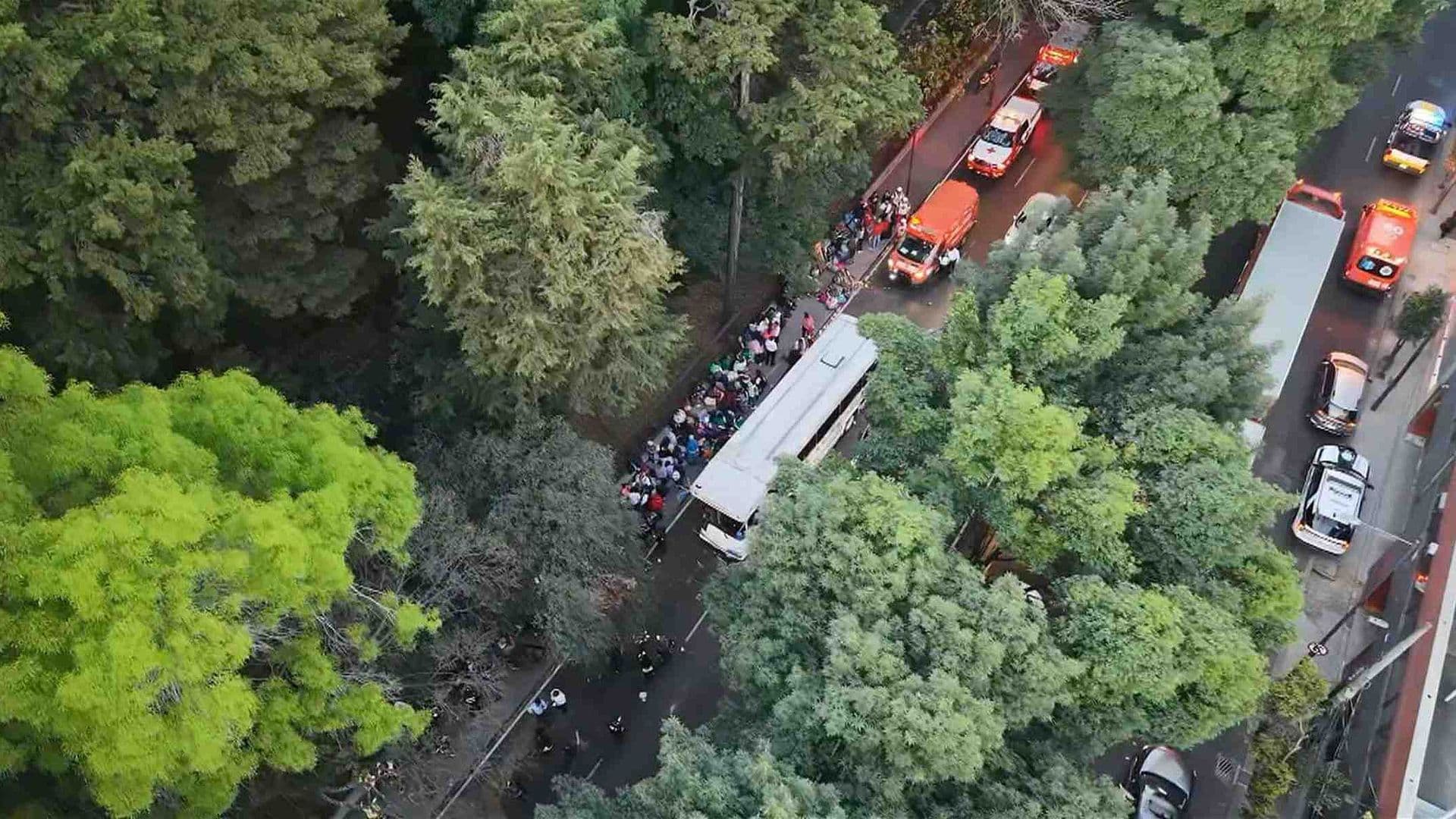 Choque de Peregrinos en Constituyentes: Desde el Aire, Así Se Ve la Zona del Accidente