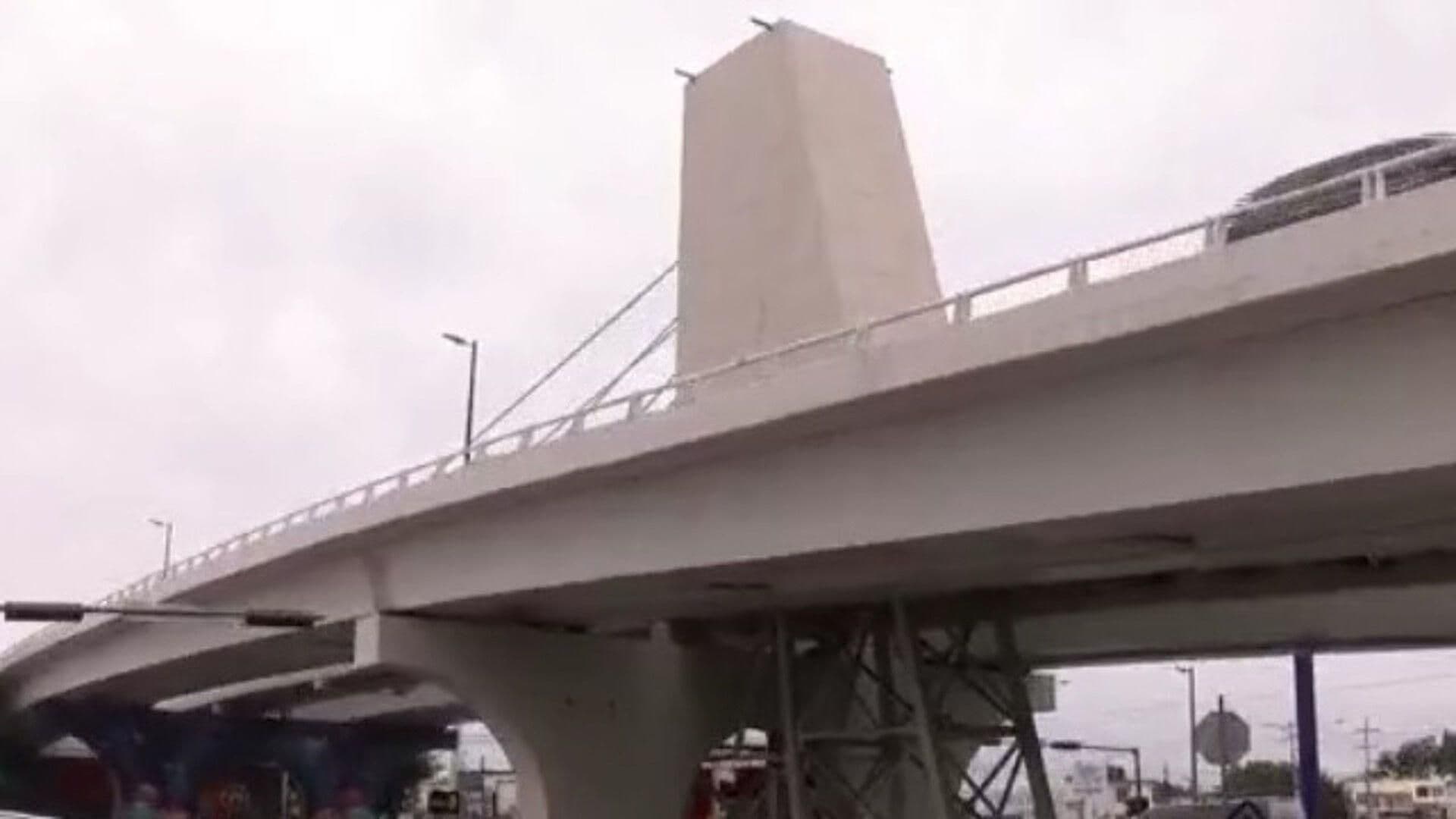 Hombre Prende Fuego al Interior de Puente Vial en Bulevar Morelos