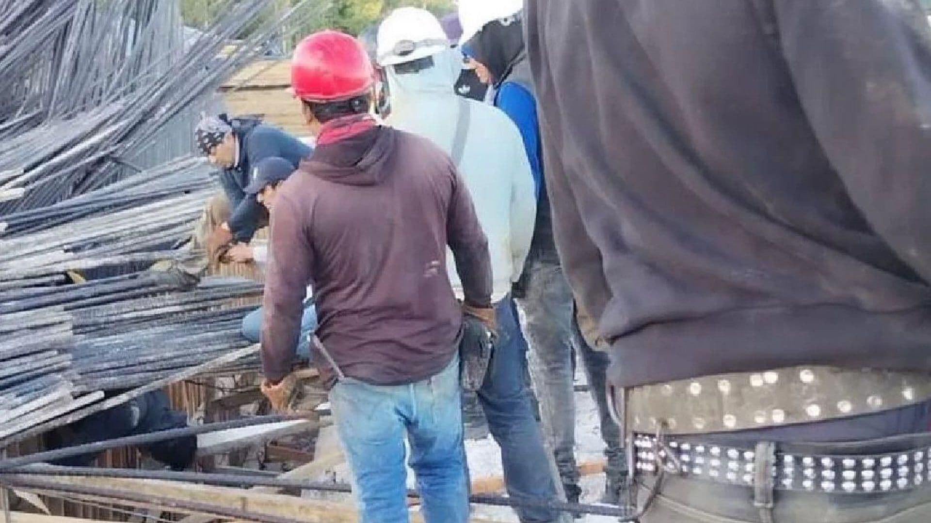 Colapsa Estructura del Tren Maya en Bacalar; Hay Lesionados