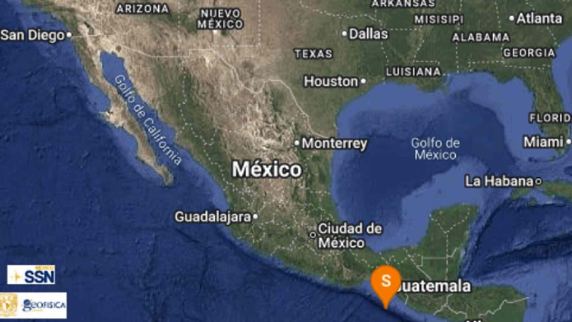 Temblor Hoy en México: Sismo Sacude Mapastepec en Chiapas