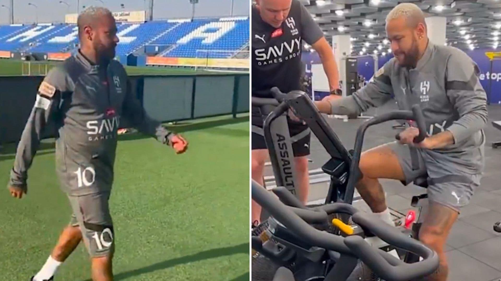 VIDEO: Neymar Regresa a Entrenar en Arabia Pero Desata Críticas Por Su Físico
