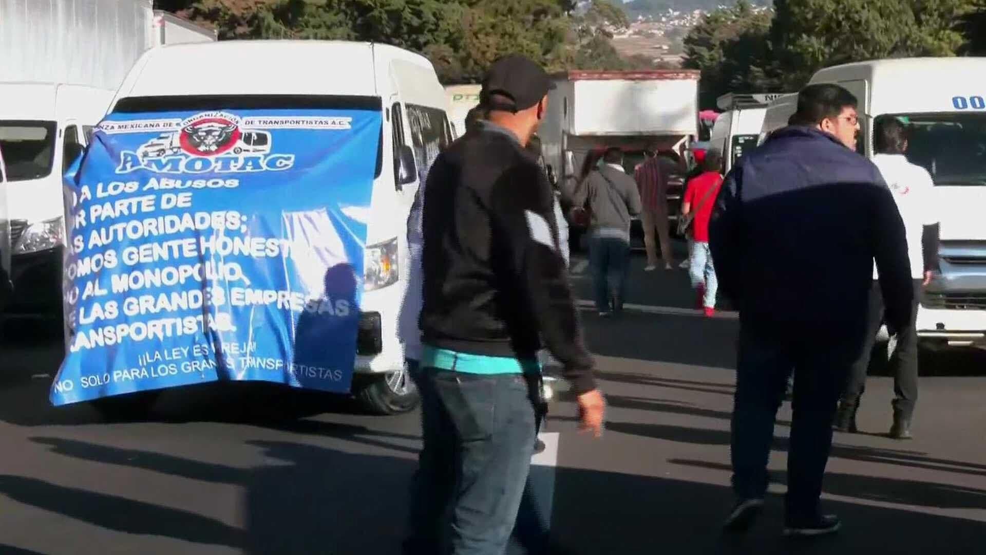 Transportistas Afectan la México-Cuernavaca; GN Se Encuentra en la Zona