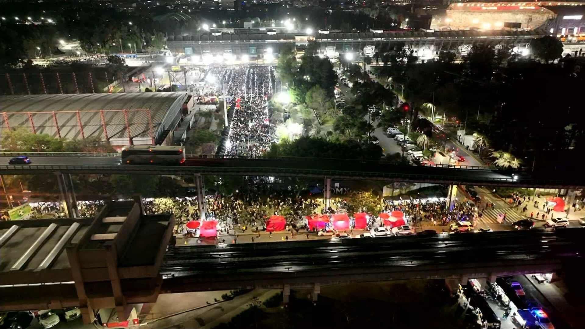 Concierto de Bad Bunny Hoy: Así Lucen las Inmediaciones del Estadio en CDMX Desde el Aire