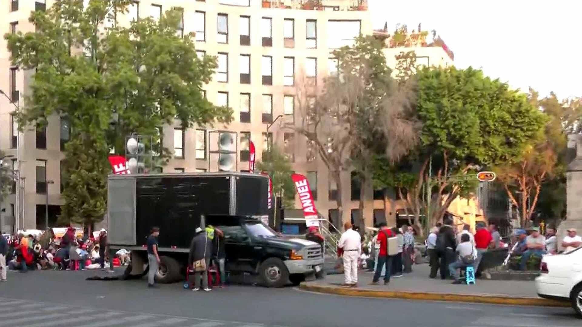 CDMX: Integrantes de la ANUEE Bloquean Bucareli y Atenas