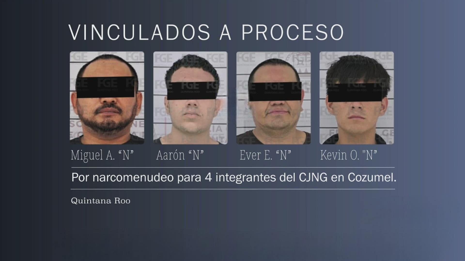 Vinculan a Proceso a Cuatro Integrantes del CJNG por Narcomenudeo en Cozumel