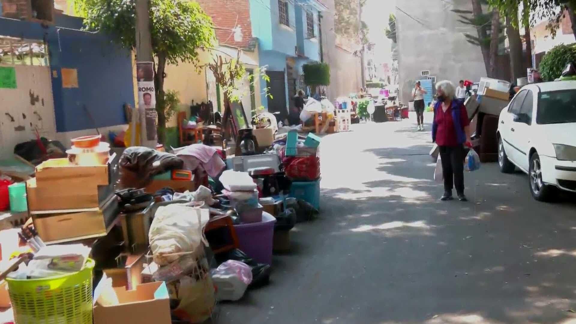 Desalojan a 4 Familias de Vivienda en Colonia Pensil, Alcaldía Miguel Hidalgo