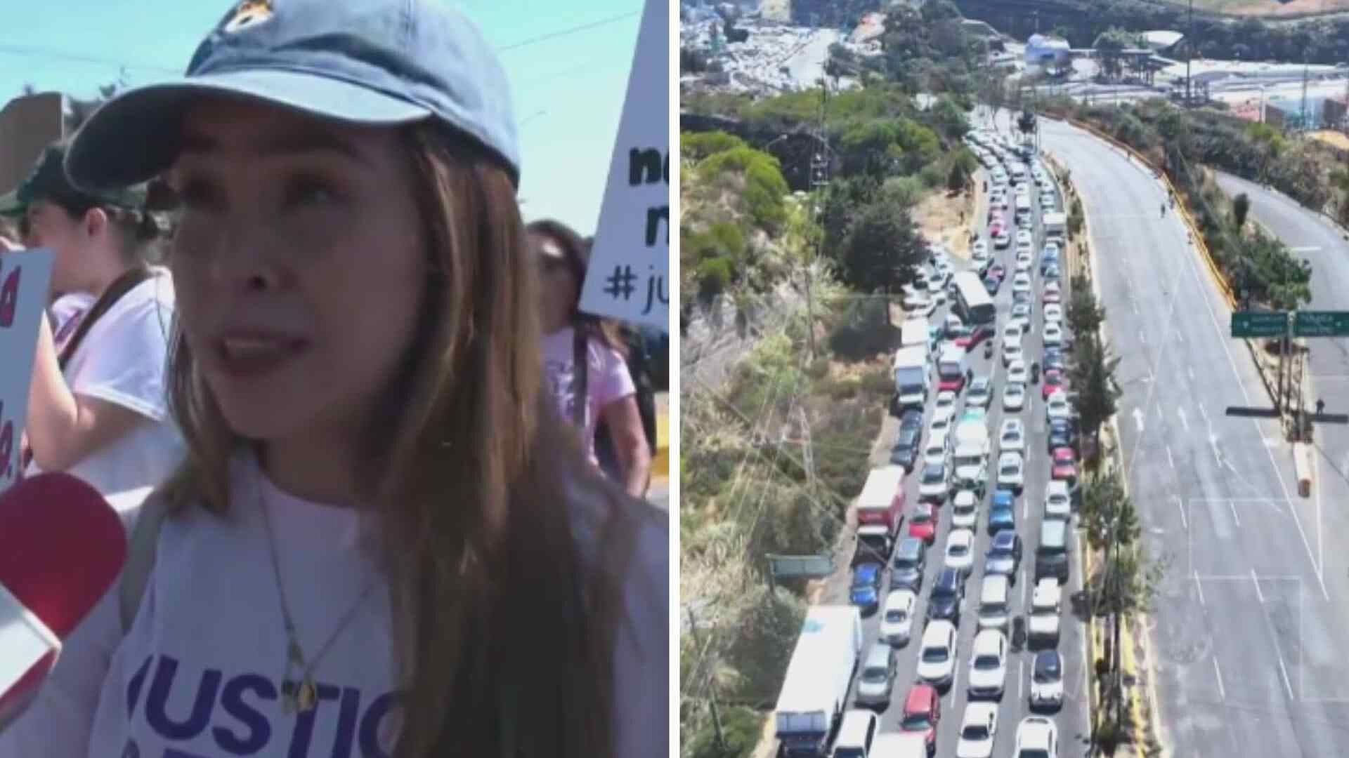 Así se Ve Desde el Aire el Caos Vial en Atizapán, Edomex, Por Bloqueo