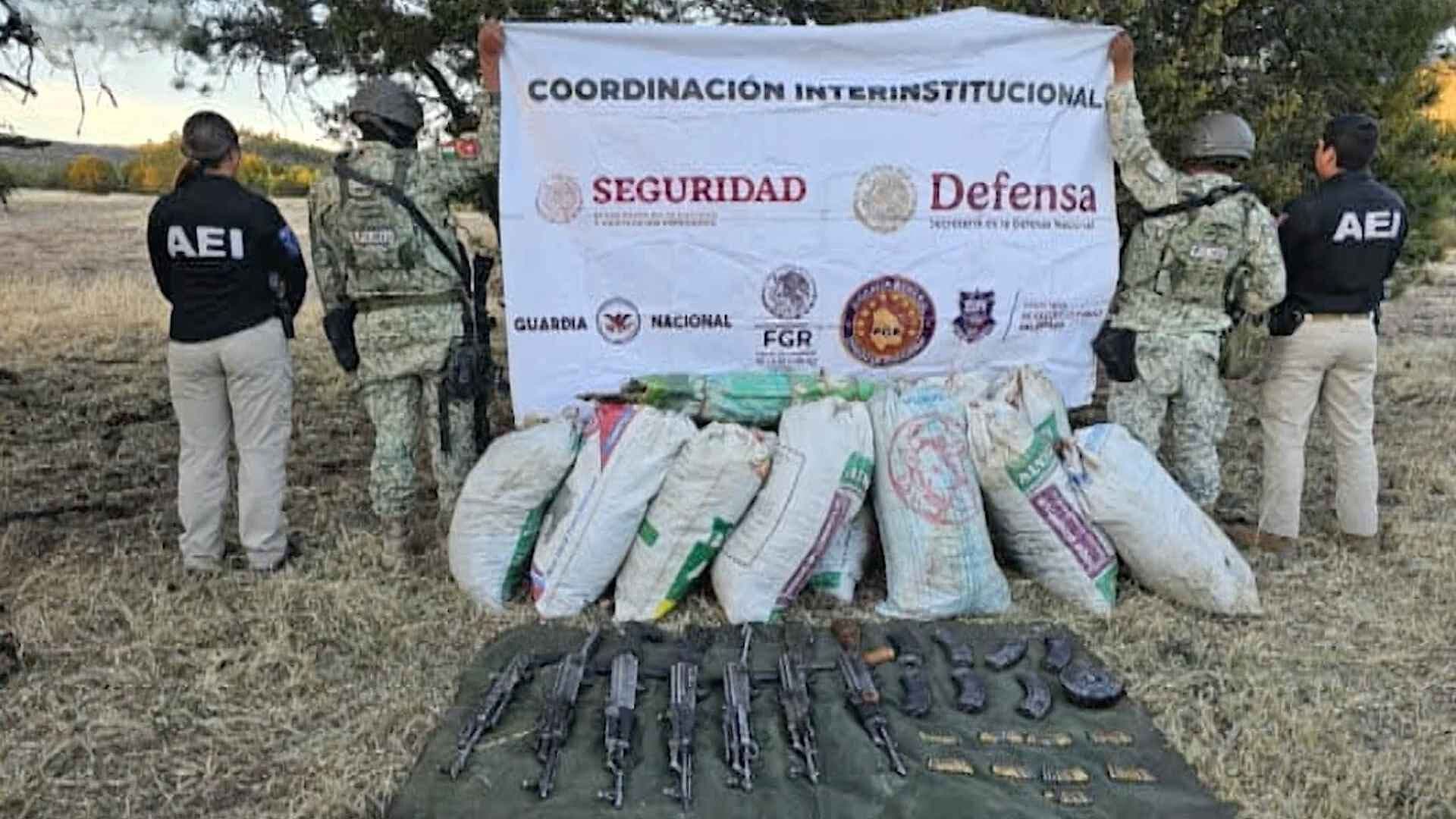 Aseguran Armas Largas y Droga Durante Operativo en Guerrero y Bocoyna