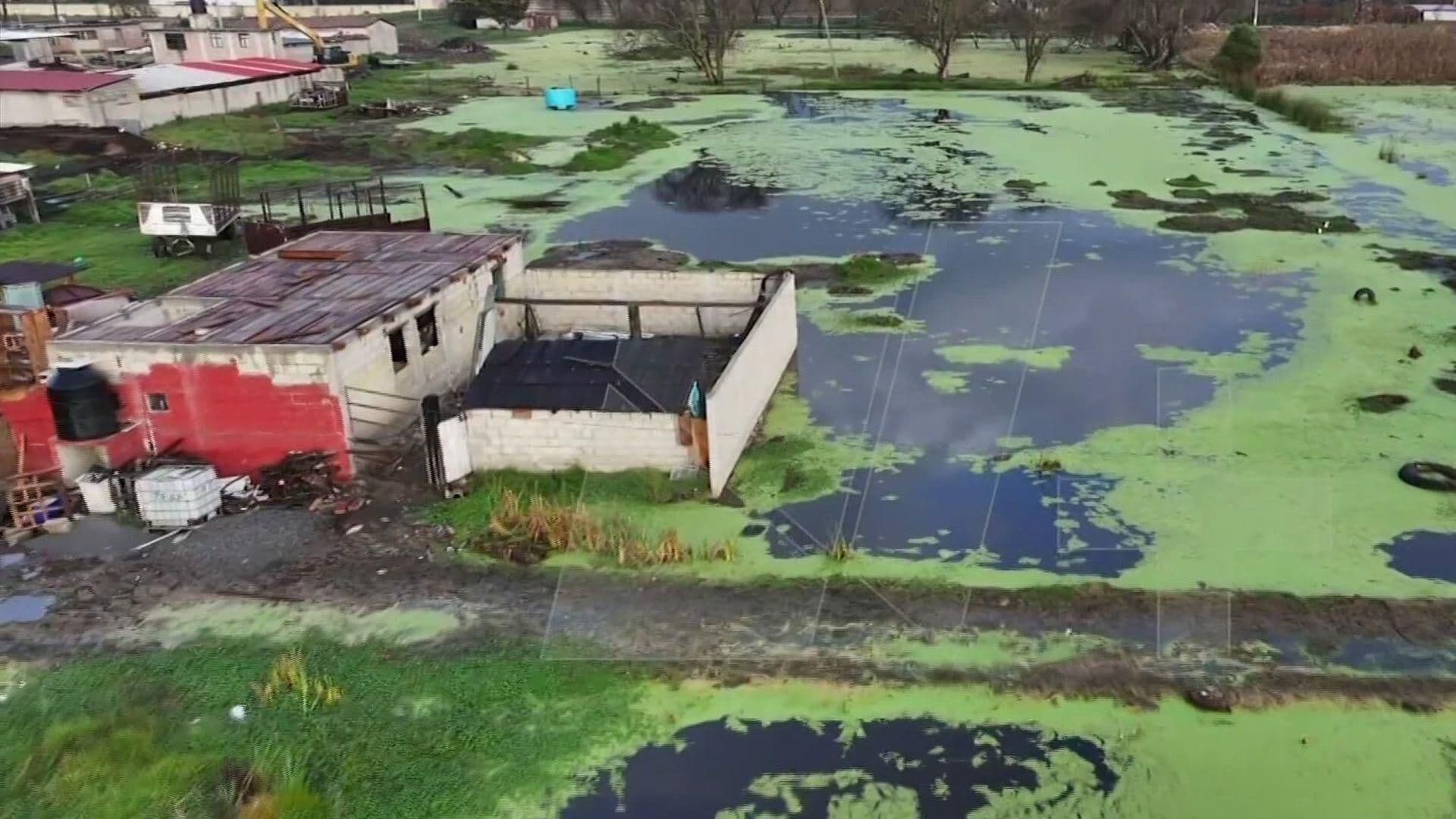 Comunidades de Lerma Llevan 3 Meses Bajo el Agua por Desfogue de Aguas Negras