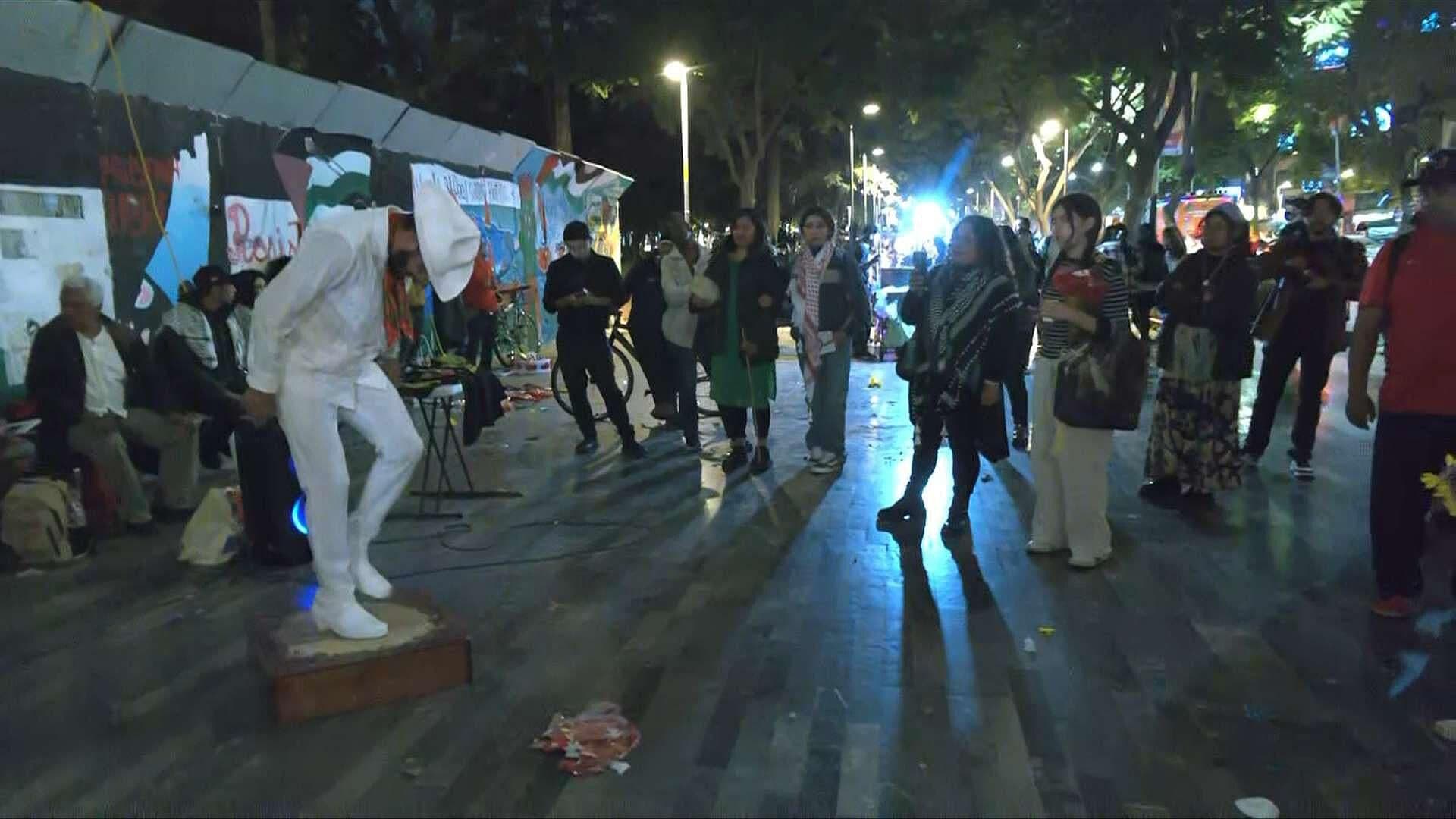Activistas Organizan Posada Pro Palestina en Avenida Juárez