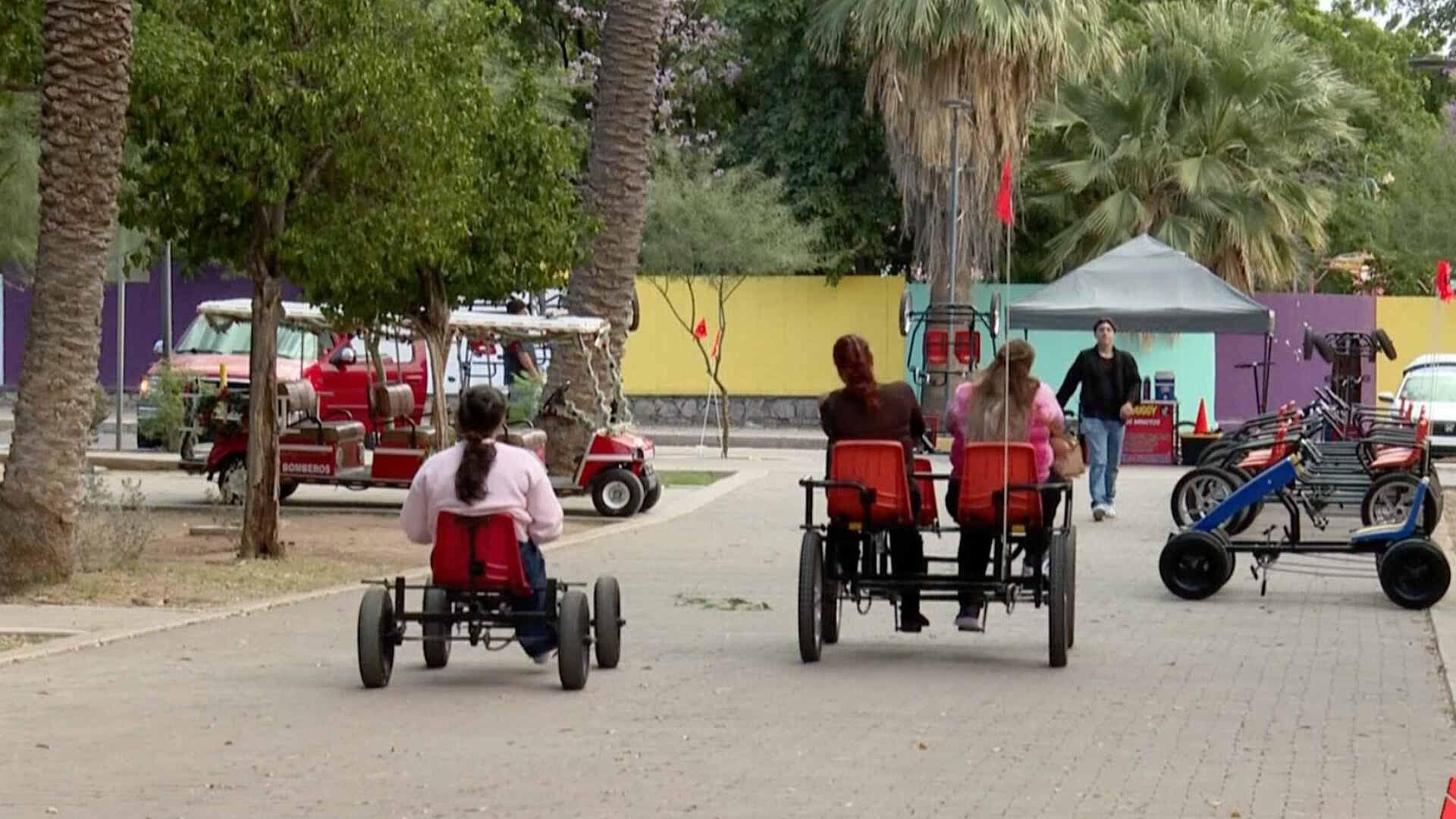 Familias se Reunen en Parque Madero esta Navidad en Hermosillo
