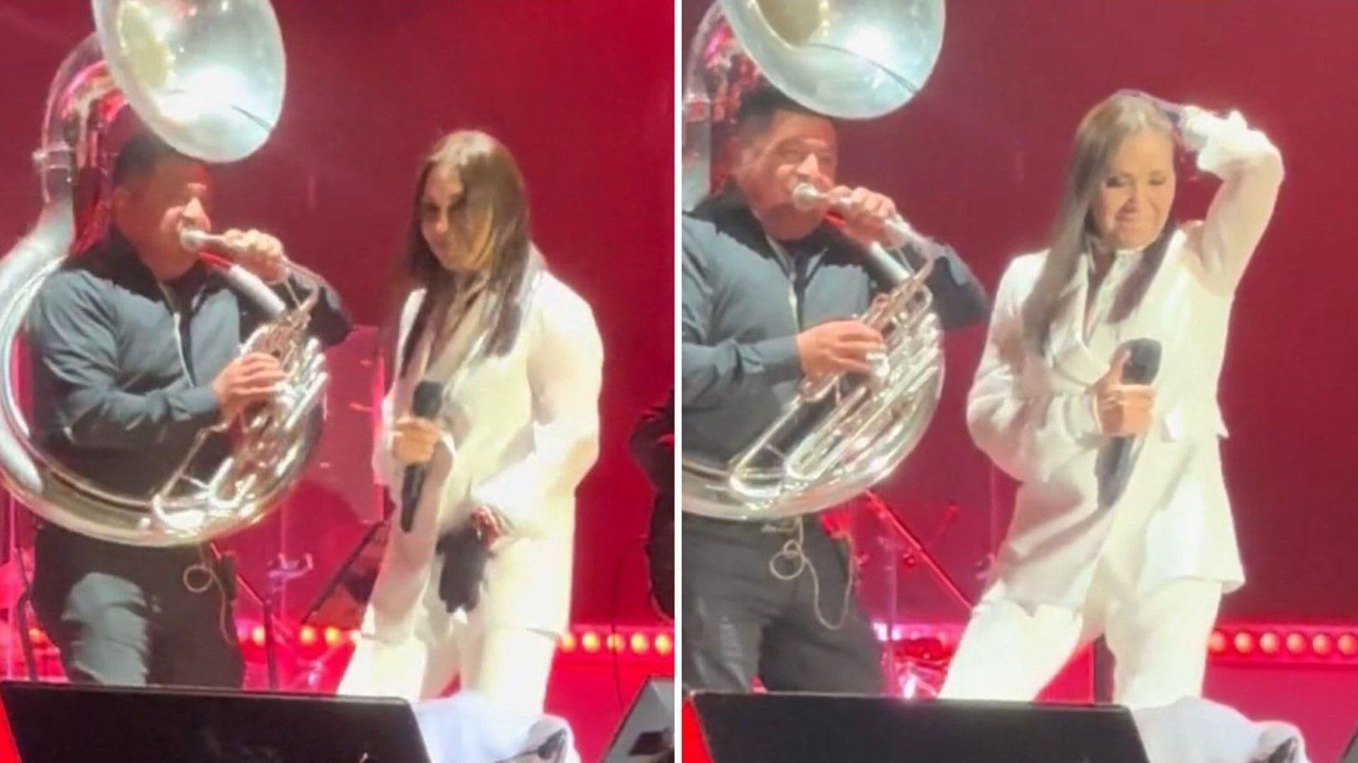 VIDEO: Ana Gabriel Sorprende Cantando y Bailando "El Sinaloense" en Tijuana